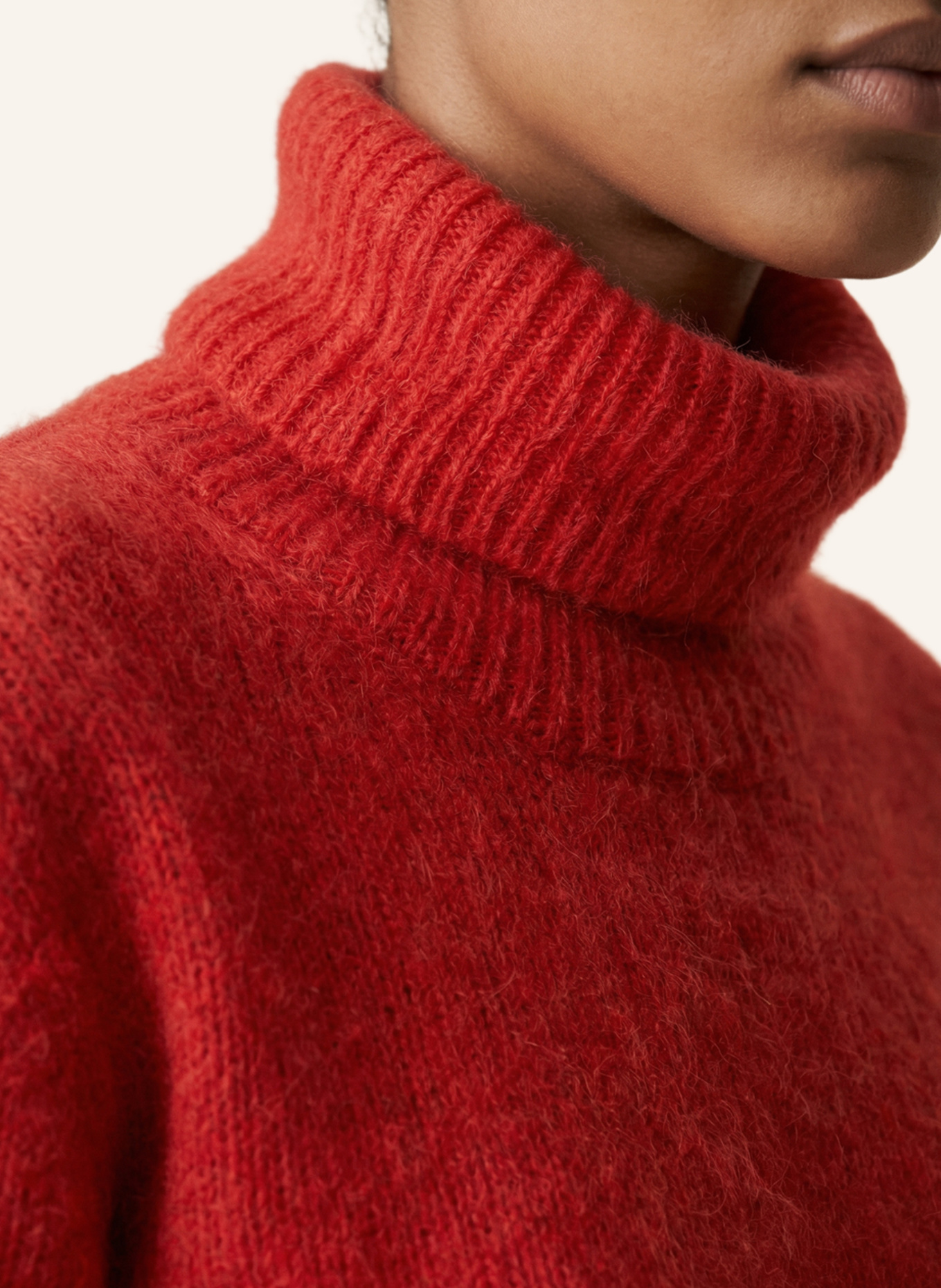 AMERICANDREAMS Rollkragen Pullover PIRO: ROT