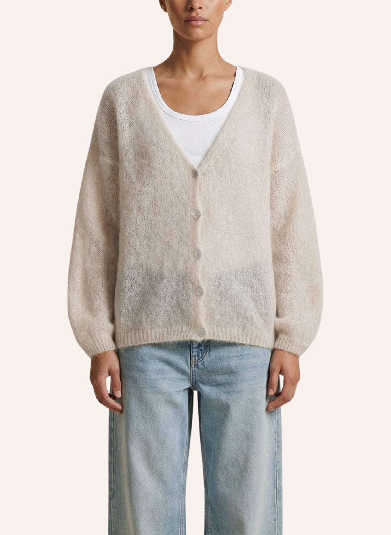 AMERICANDREAMS Strickjacke CORNELIA: BEIGE