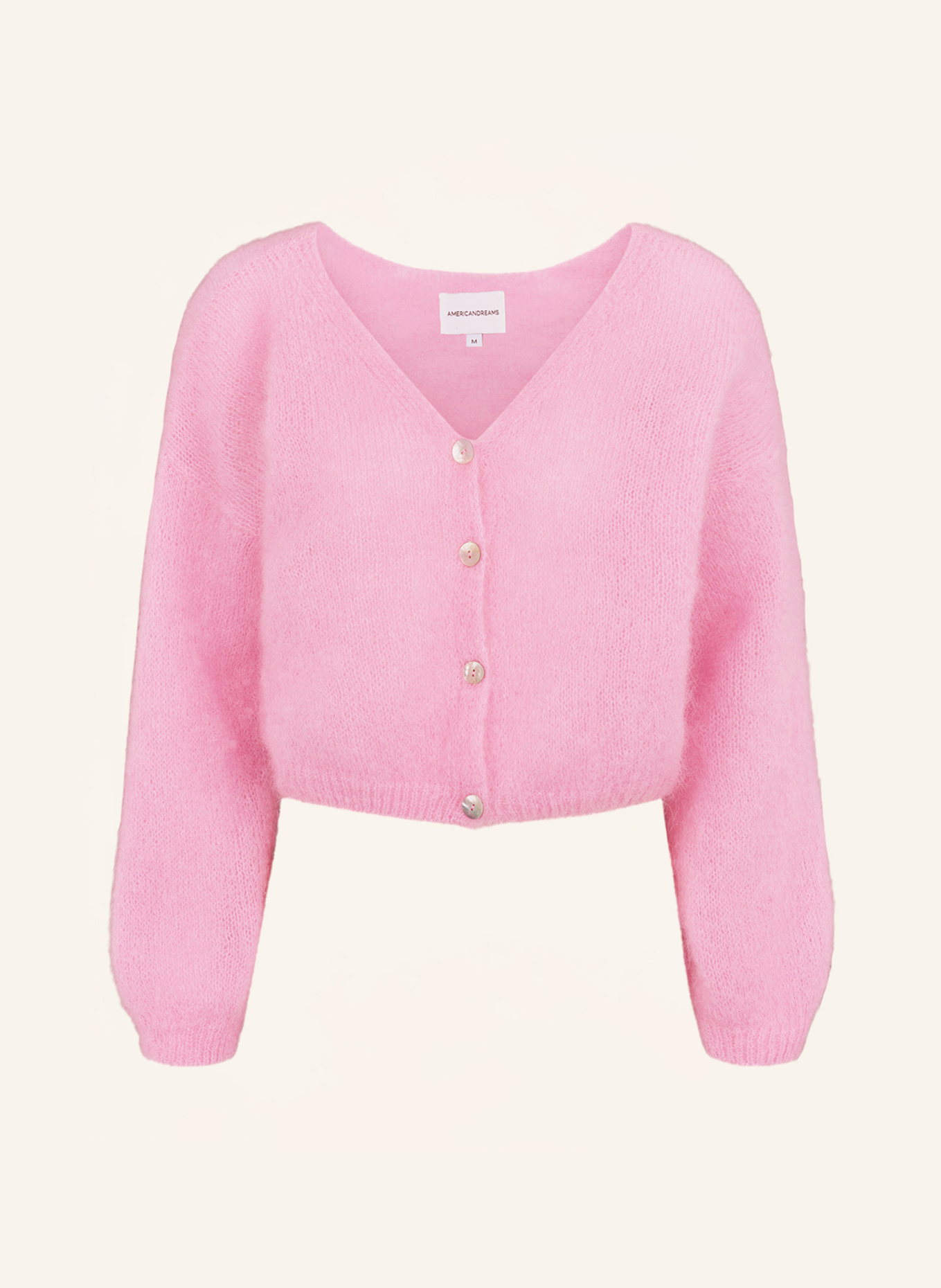 AMERICANDREAMS Cropped-Strickjacke CORNELIA: ROSA