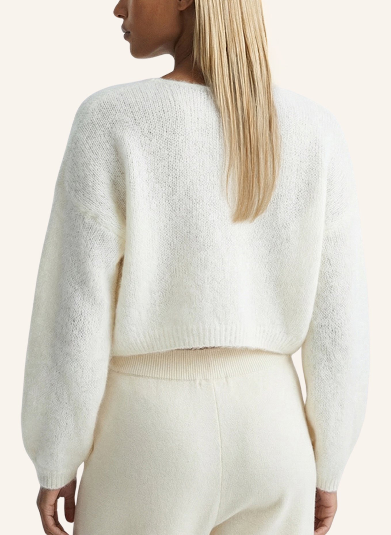 AMERICANDREAMS Cropped-Strickjacke CORNELIA: WEISS