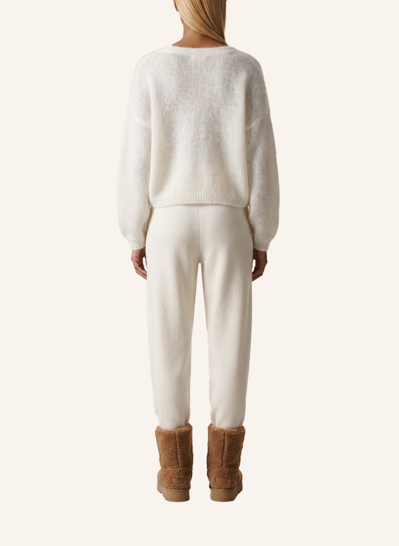 AMERICANDREAMS Cropped-Strickjacke CORNELIA: WEISS