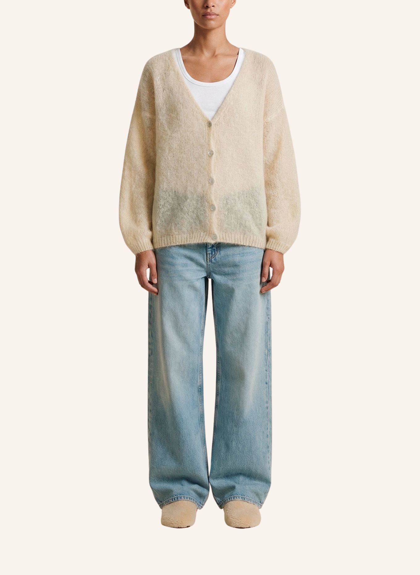 AMERICANDREAMS Strickjacke CORNELIA: HELLGELB