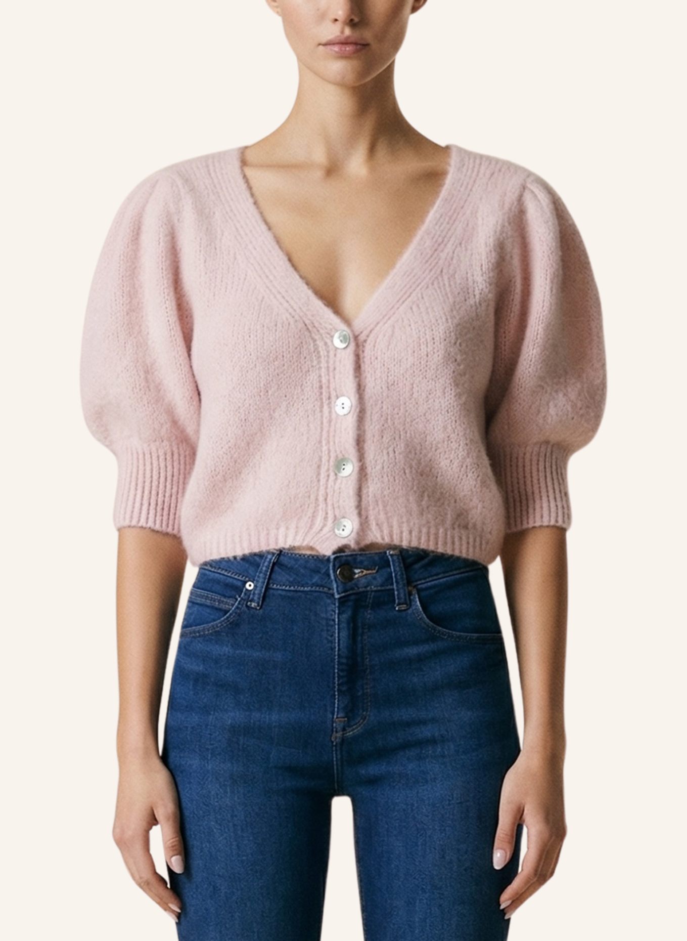 AMERICANDREAMS Alpaca Cardigan Manda: HELLROSA