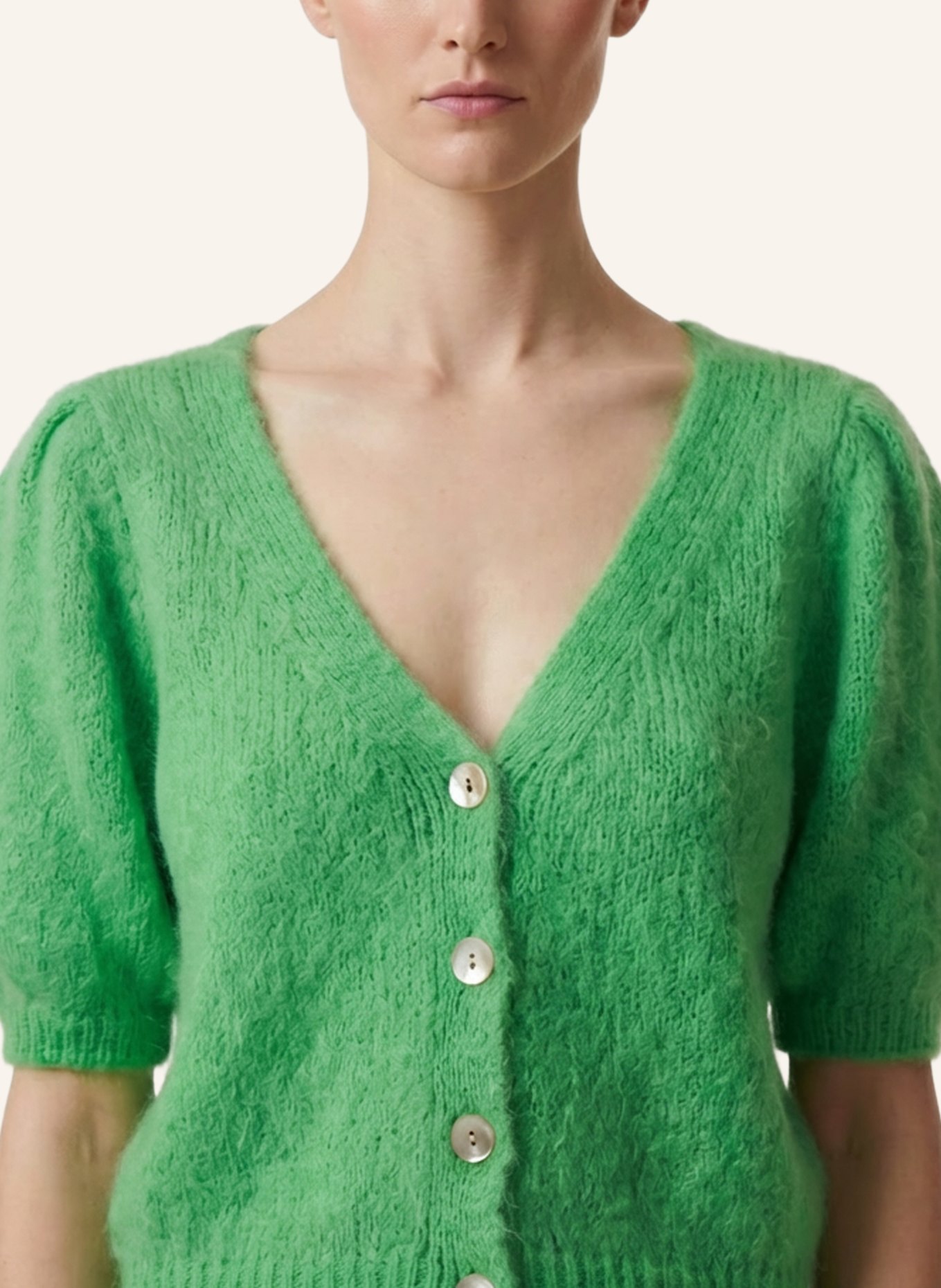 AMERICANDREAMS Cardigan Harper: NEONGRÜN