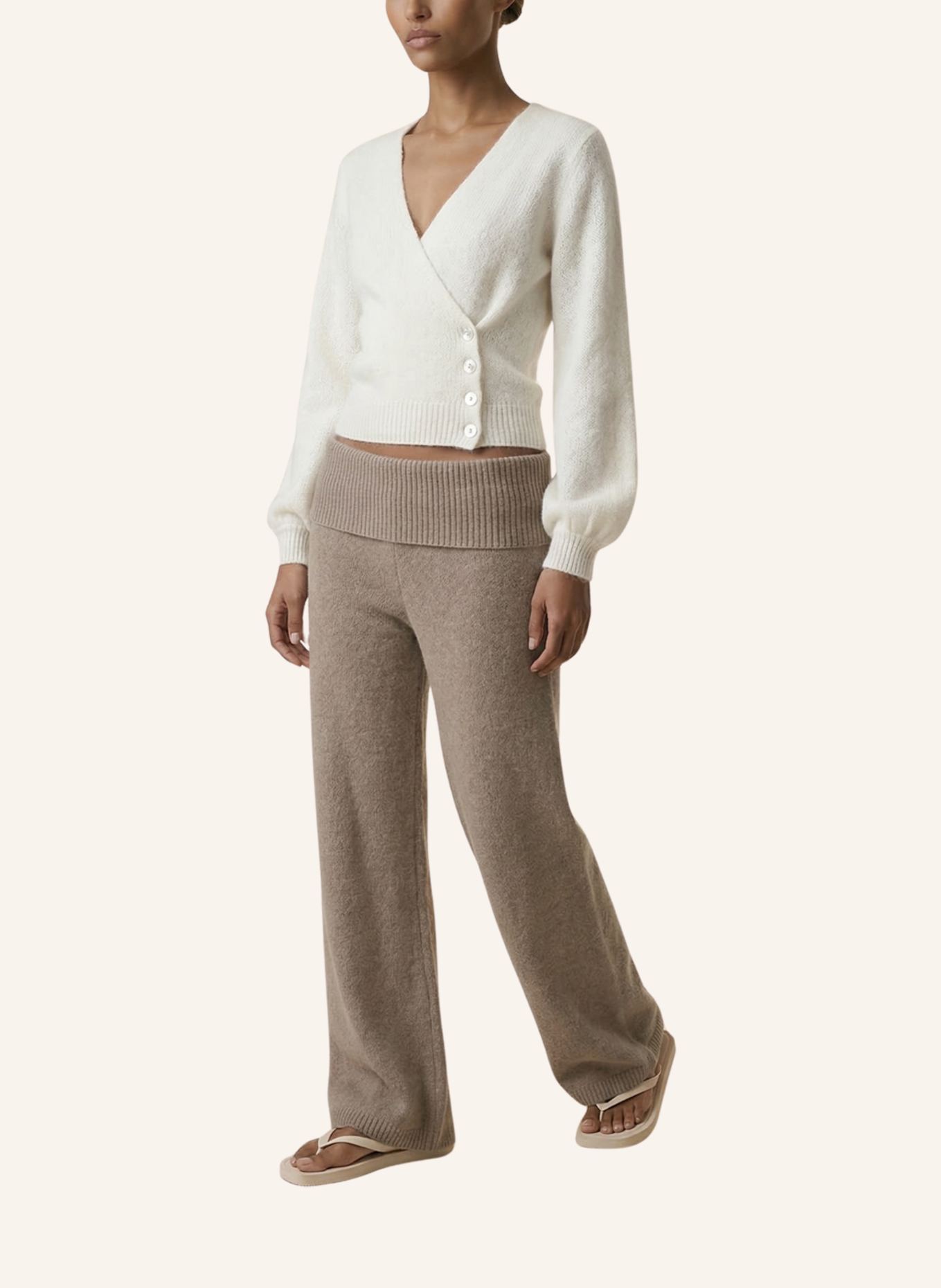 AMERICANDREAMS Wrap Cardigan Mariya: WEISS