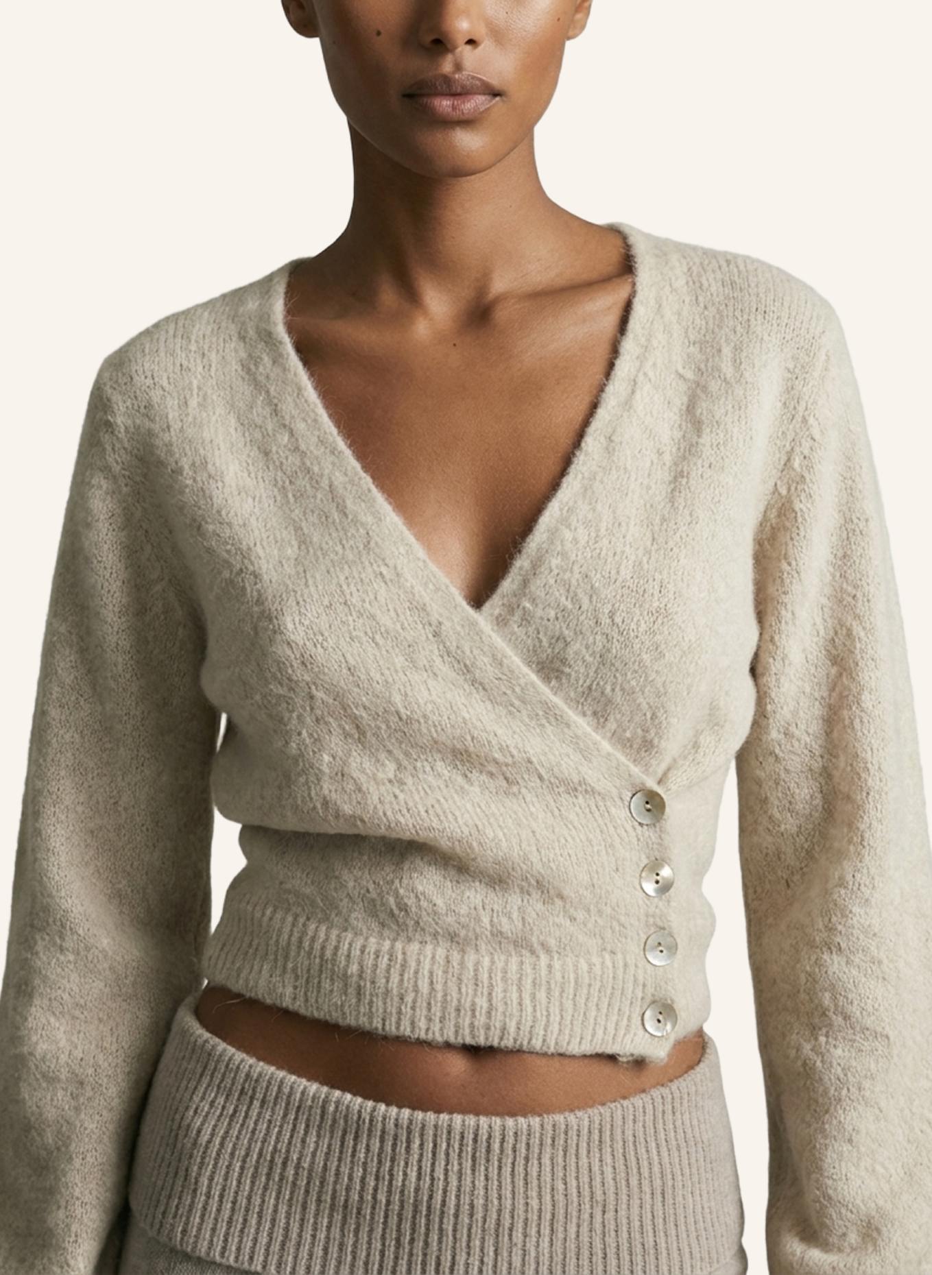 AMERICANDREAMS Wrap Cardigan Mariya: BEIGE
