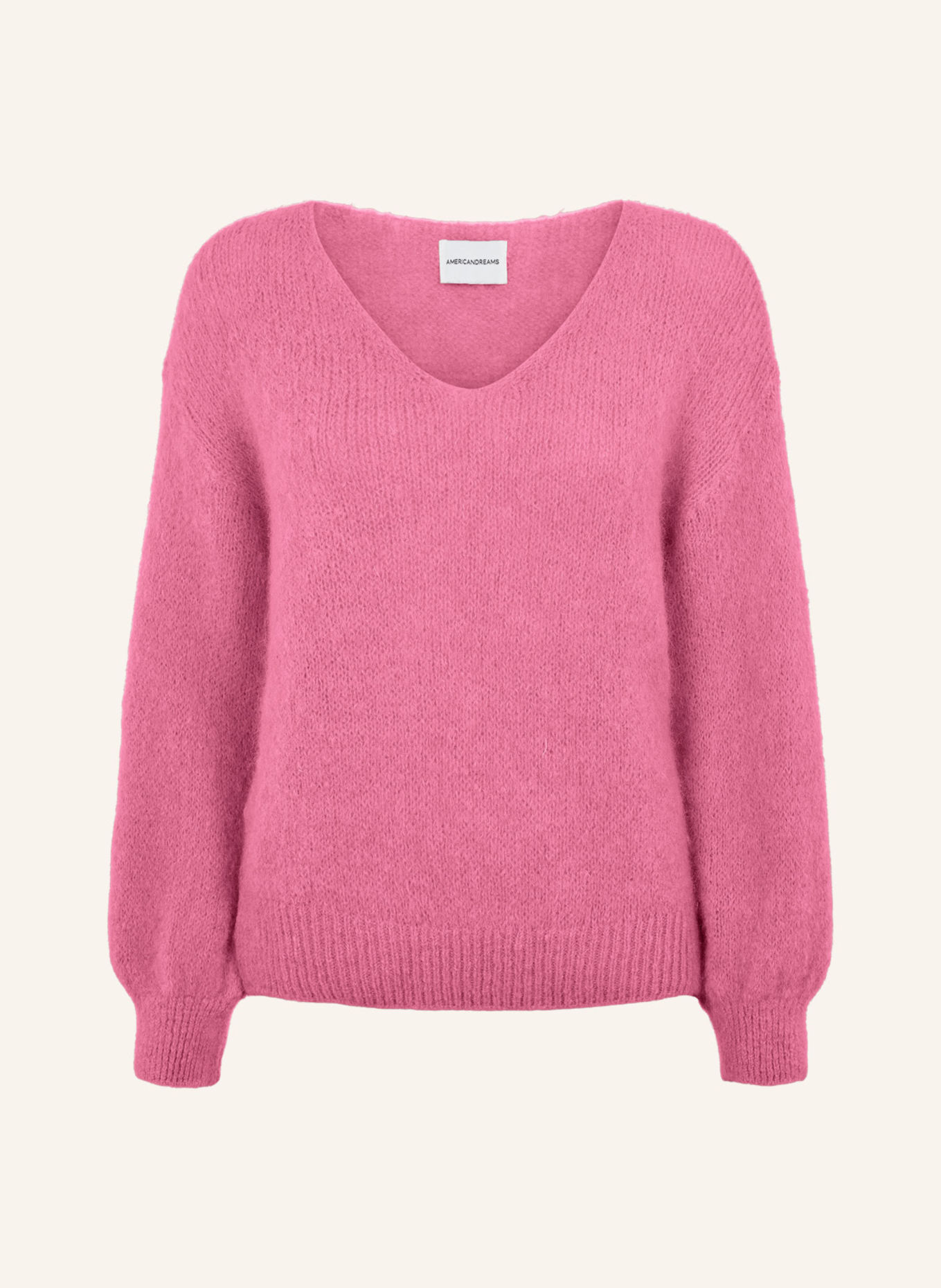 AMERICANDREAMS LS Alpaca Pullover Milana: PINK