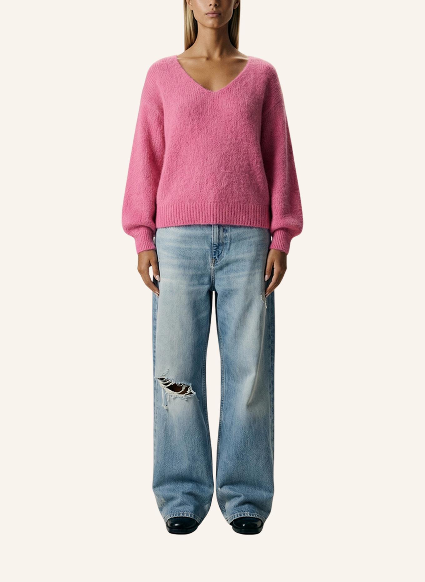 AMERICANDREAMS LS Alpaca Pullover Milana: PINK