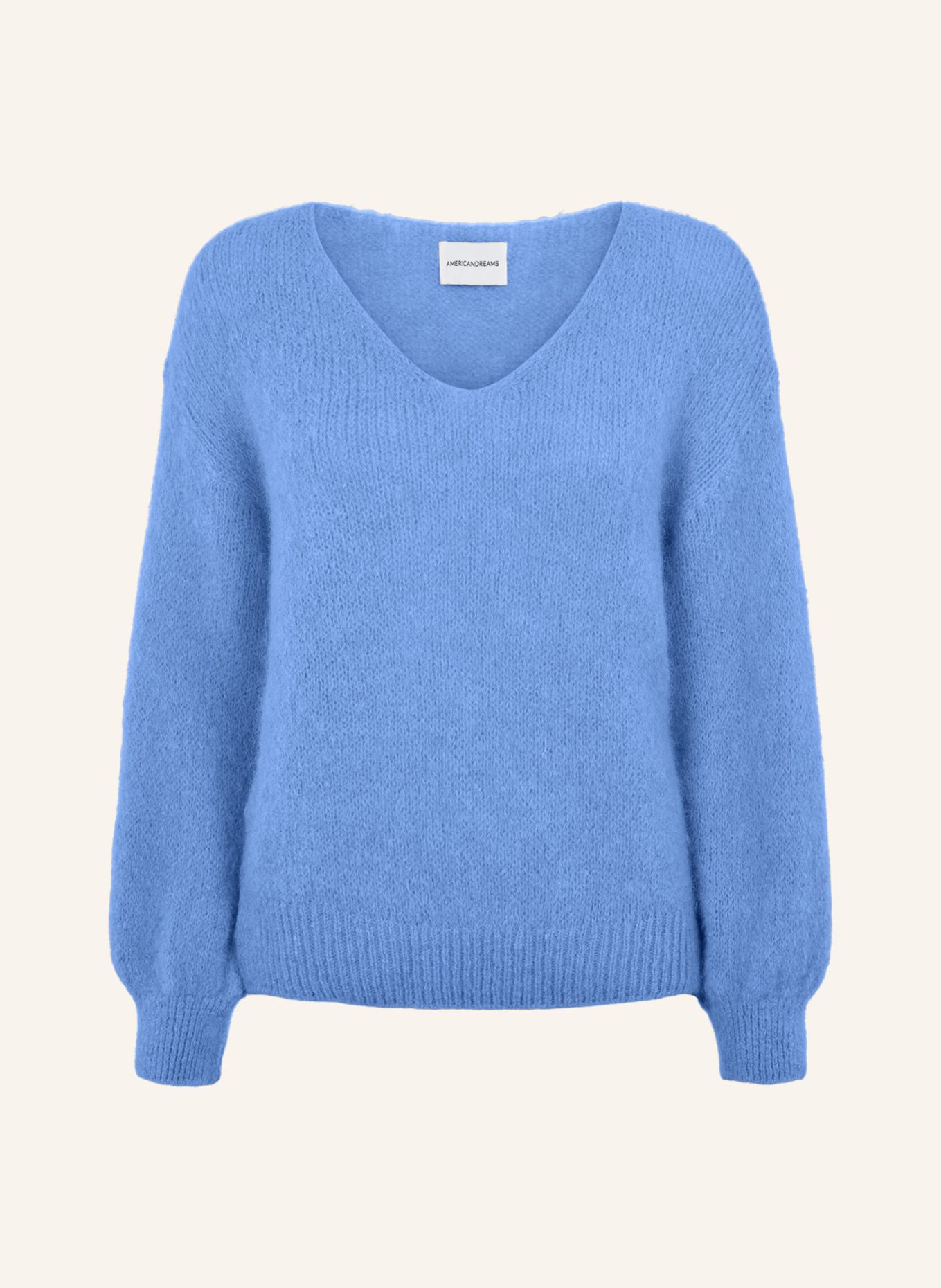 AMERICANDREAMS LS Alpaca Pullover Milana: BLAU