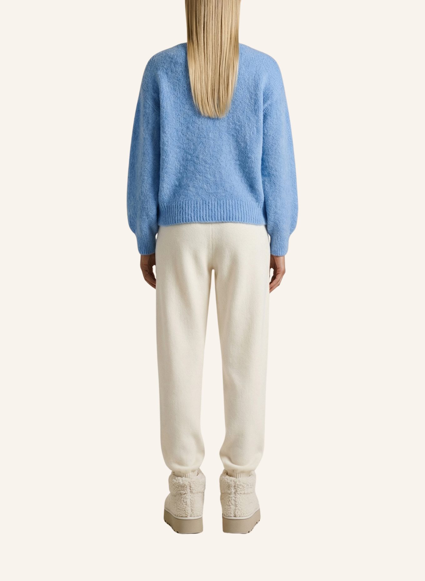 AMERICANDREAMS LS Alpaca Pullover Milana: BLAU