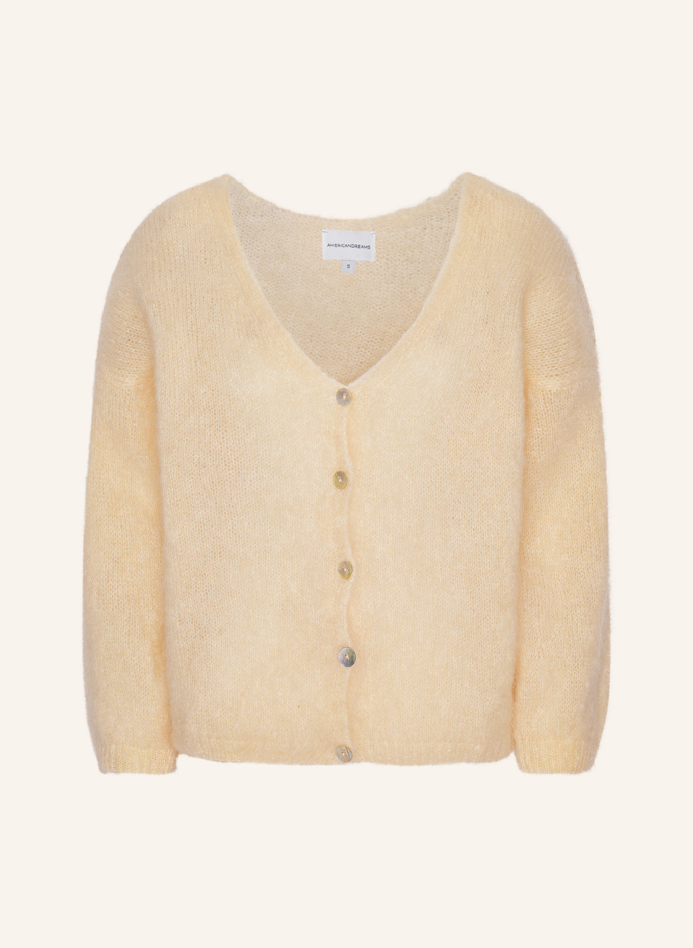 AMERICANDREAMS LS Cardigan Cornelia: HELLGELB