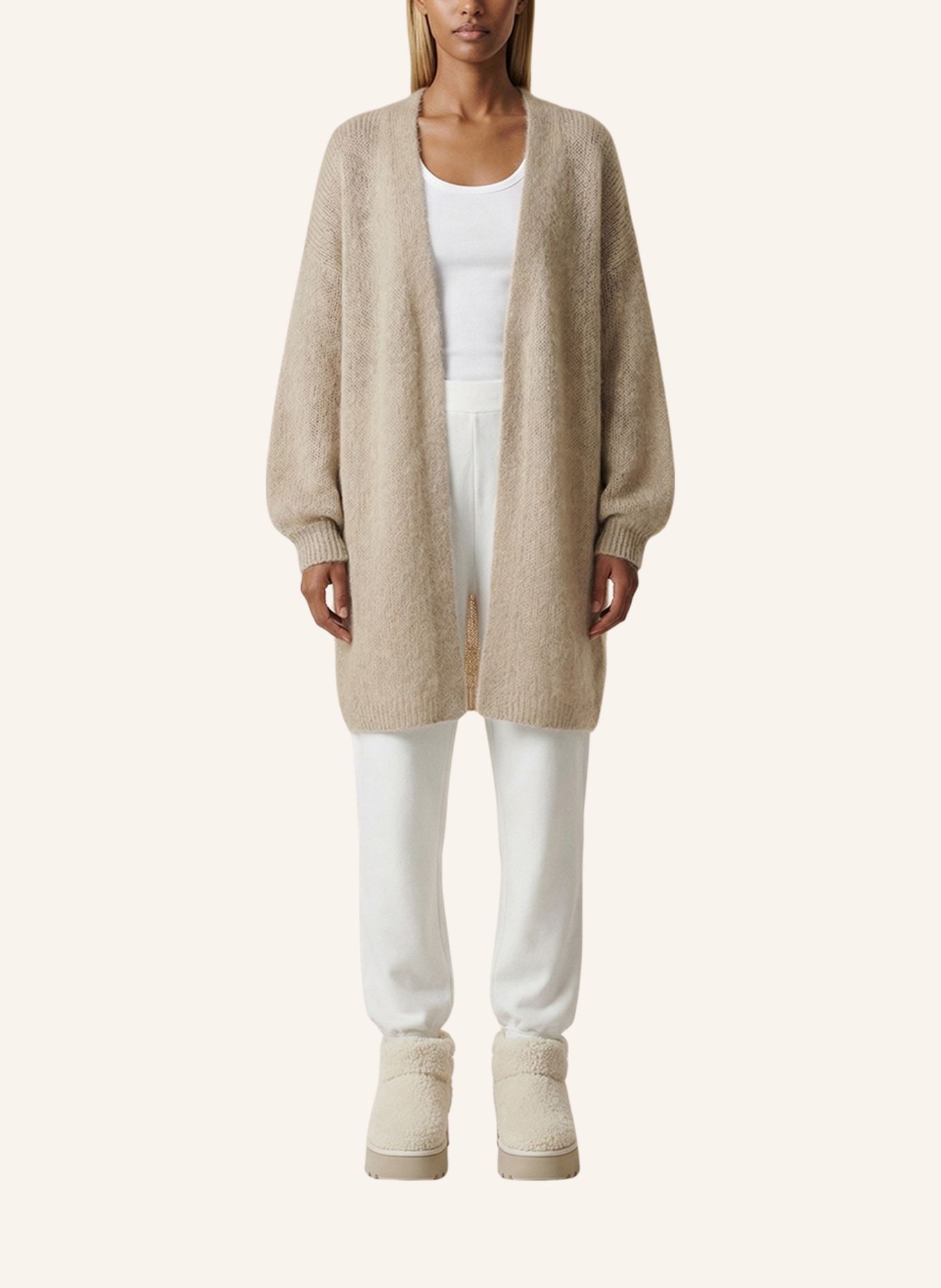 AMERICANDREAMS Midi Cardigan Lee: BEIGE