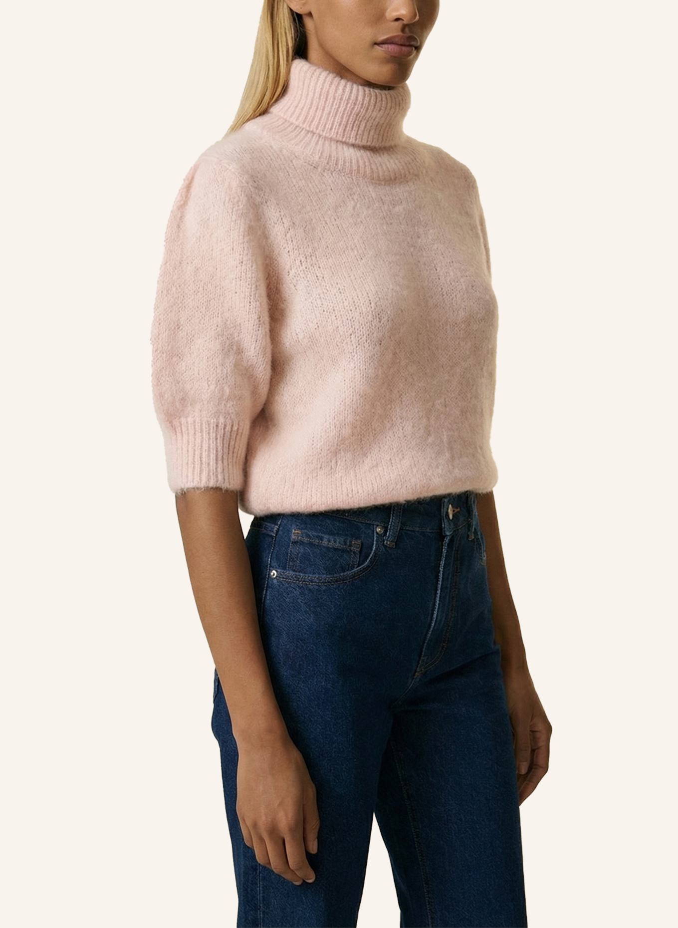 AMERICANDREAMS Rollneck Alpaca Pullover Piro: HELLORANGE