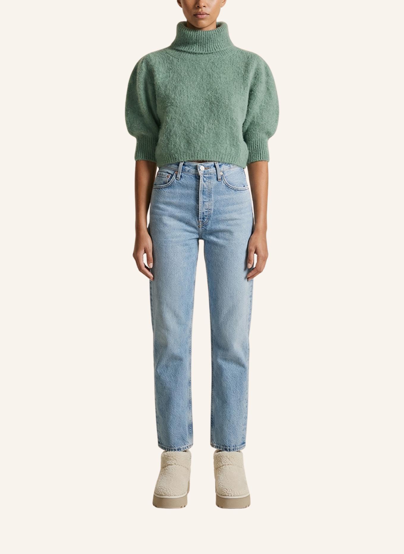AMERICANDREAMS Rollneck Alpaca Pullover Piro: OLIV