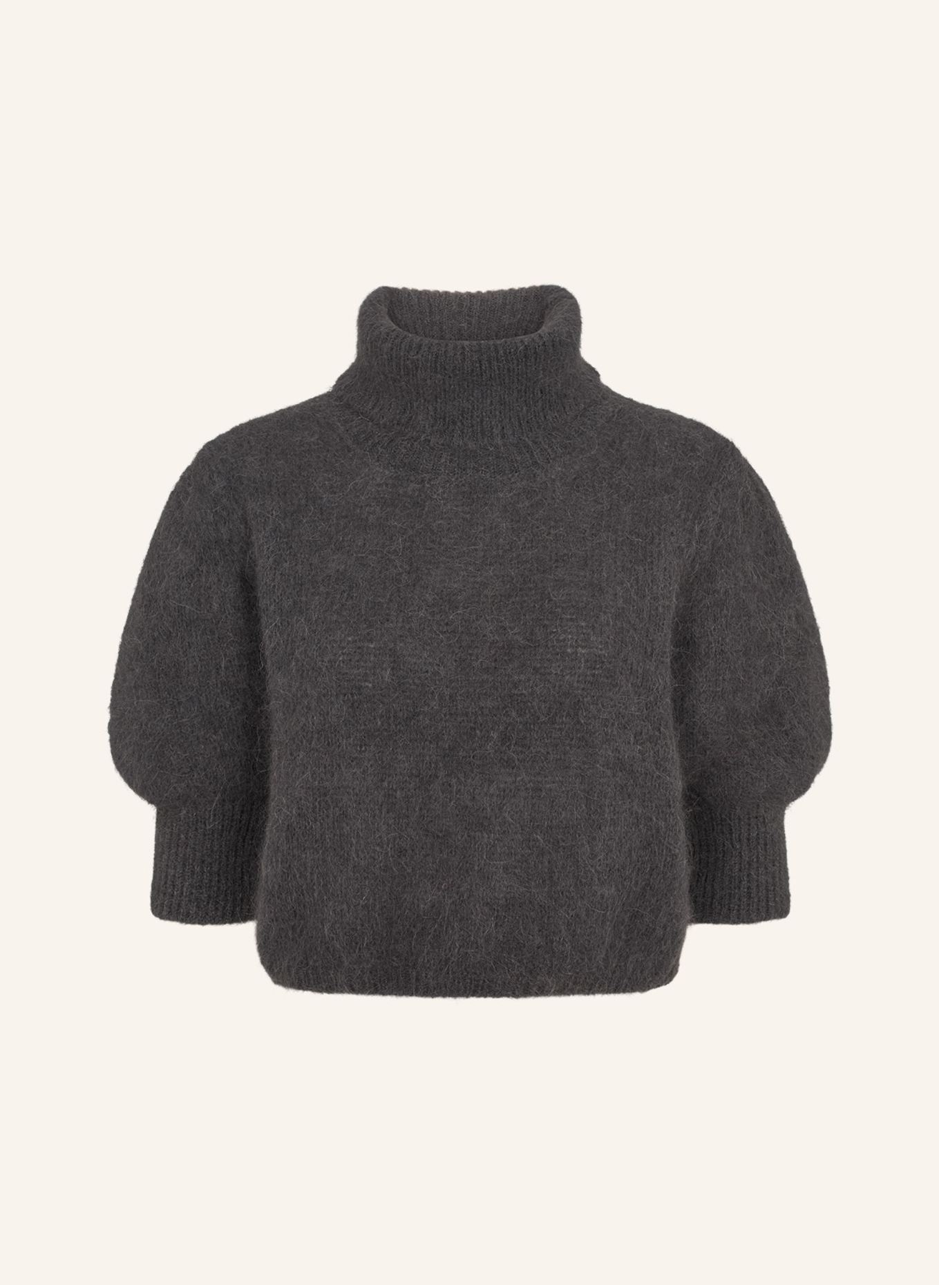 AMERICANDREAMS Rollneck Alpaca Pullover Piro: DUNKELGRAU