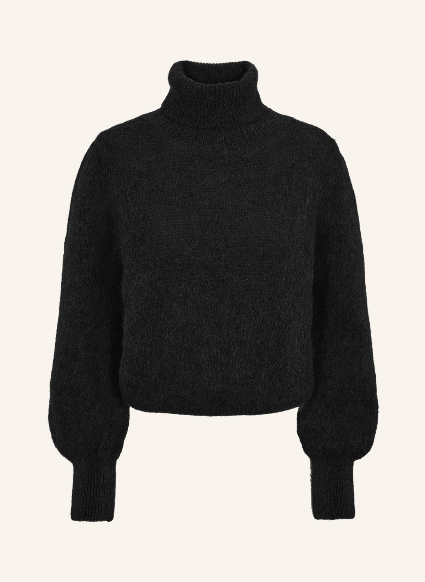 AMERICANDREAMS Rollneck Alpaca Long Sleeves Piro: SCHWARZ