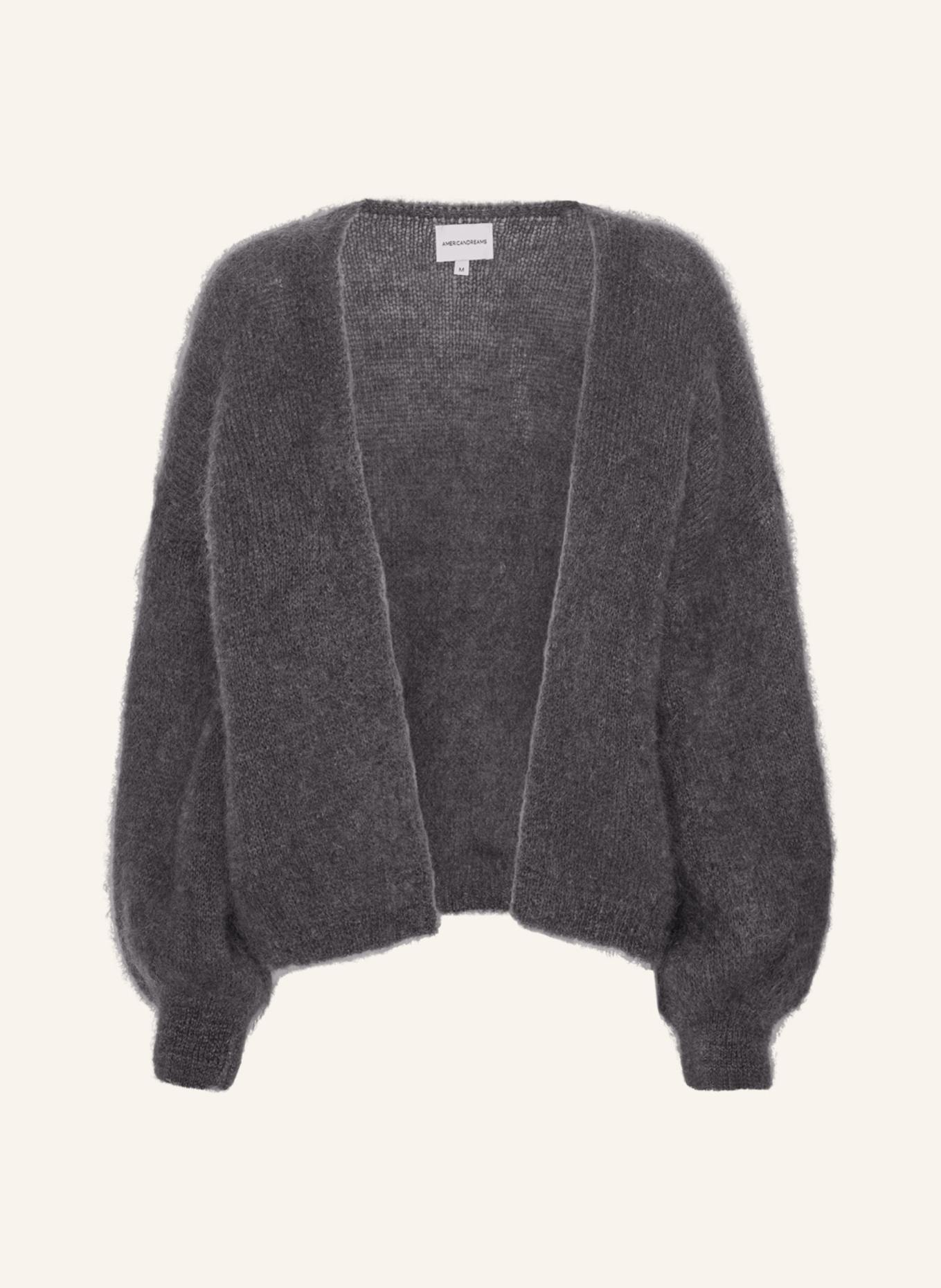 AMERICANDREAMS Short Cardigan Lee: DUNKELGRAU