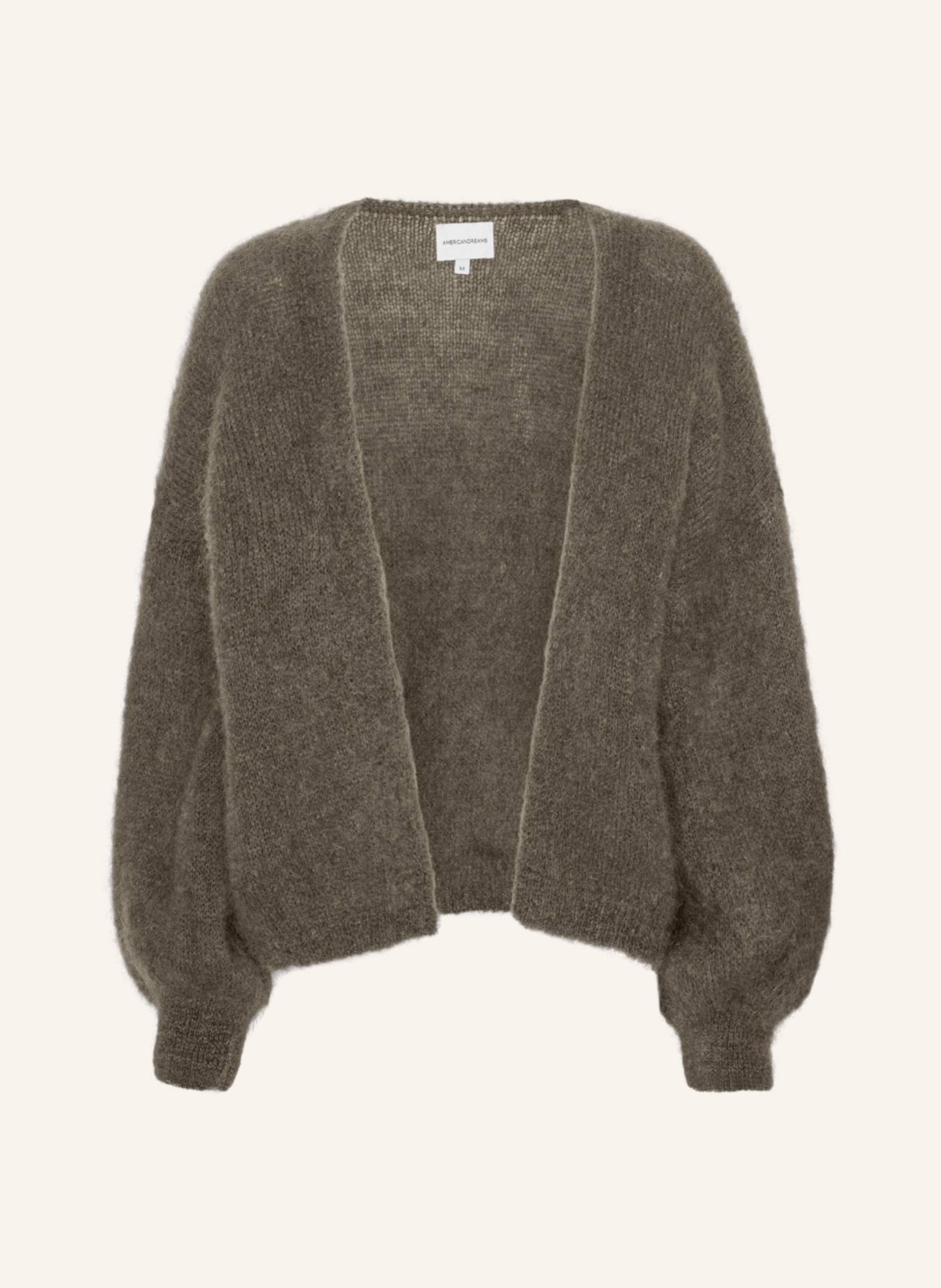 AMERICANDREAMS Short Cardigan Lee: TAUPE