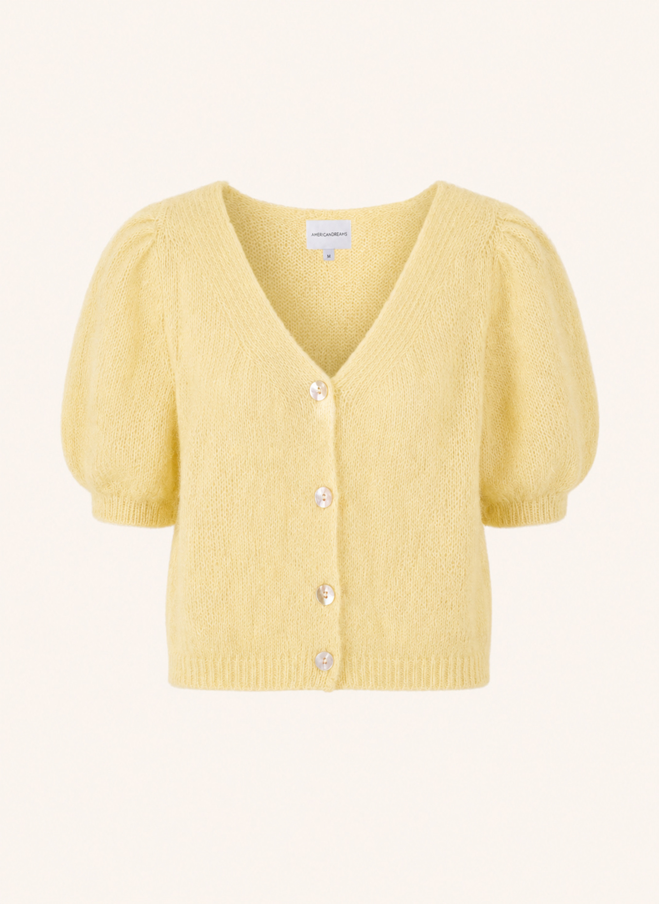 AMERICANDREAMS Cardigan Harper: HELLGELB