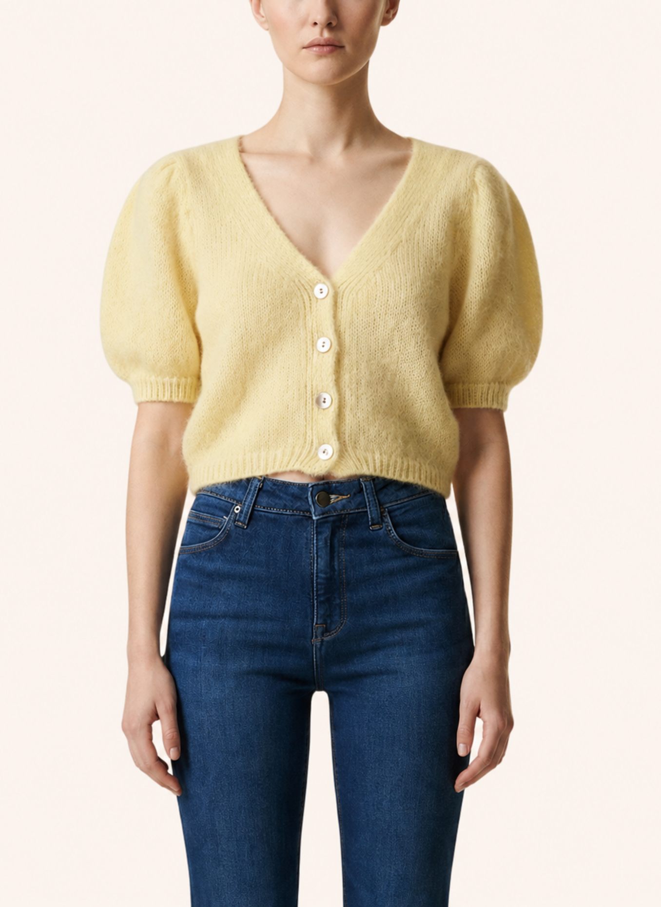 AMERICANDREAMS Cardigan Harper: HELLGELB
