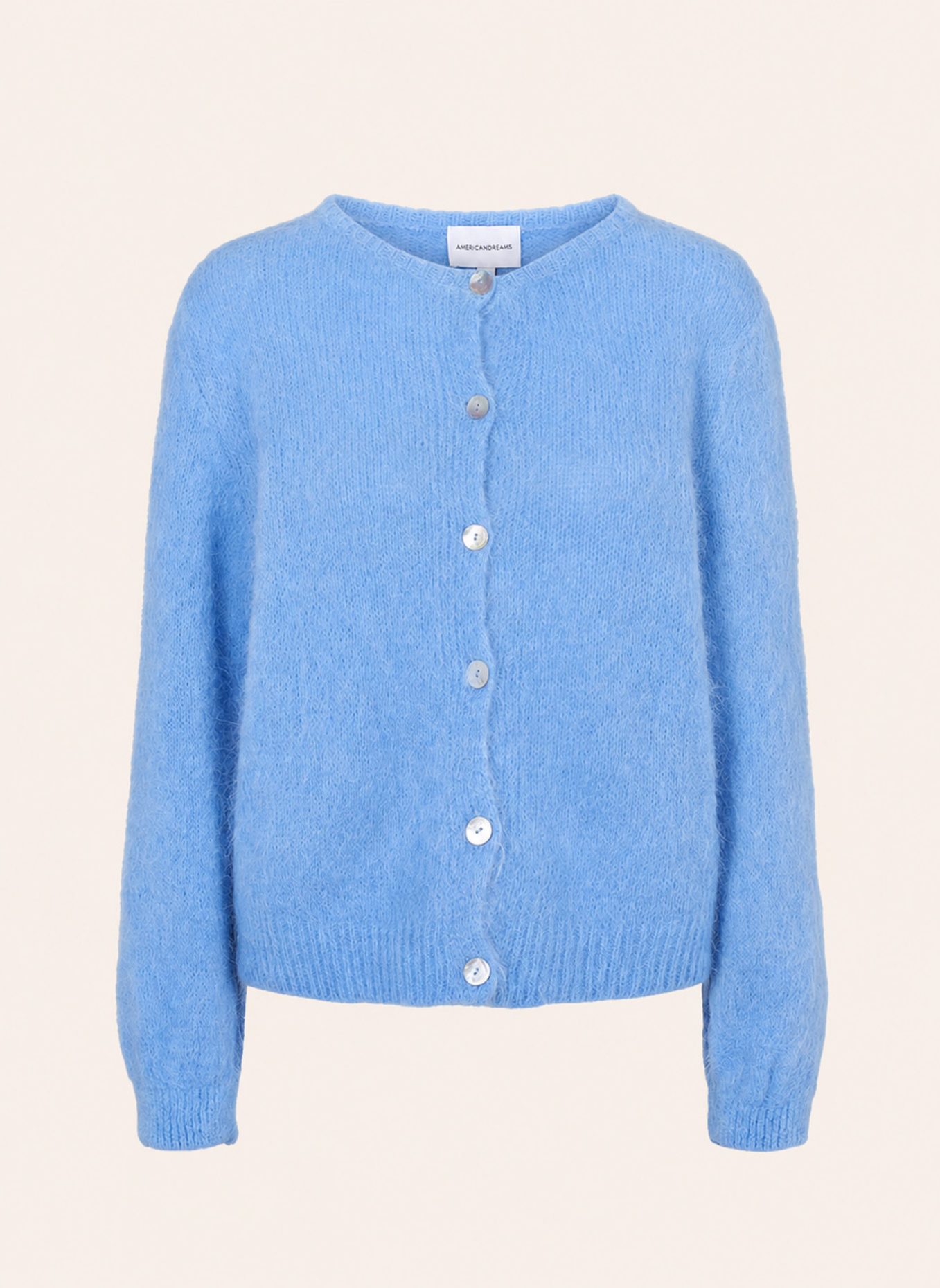 AMERICANDREAMS Alpaca Cardigan Susan: BLAU