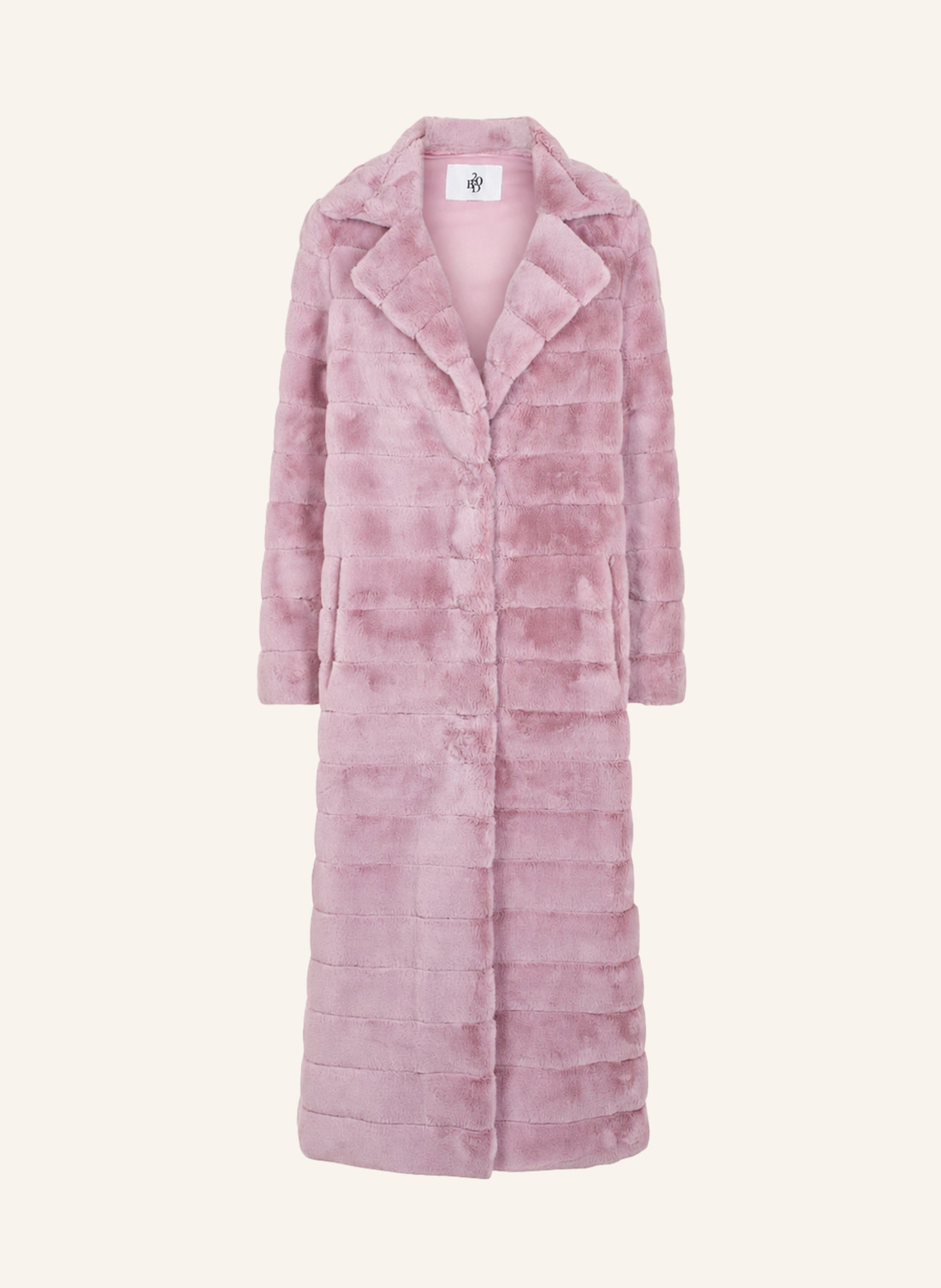 AMERICANDREAMS Faux Fur Coat Long Bailey: HELLROSA