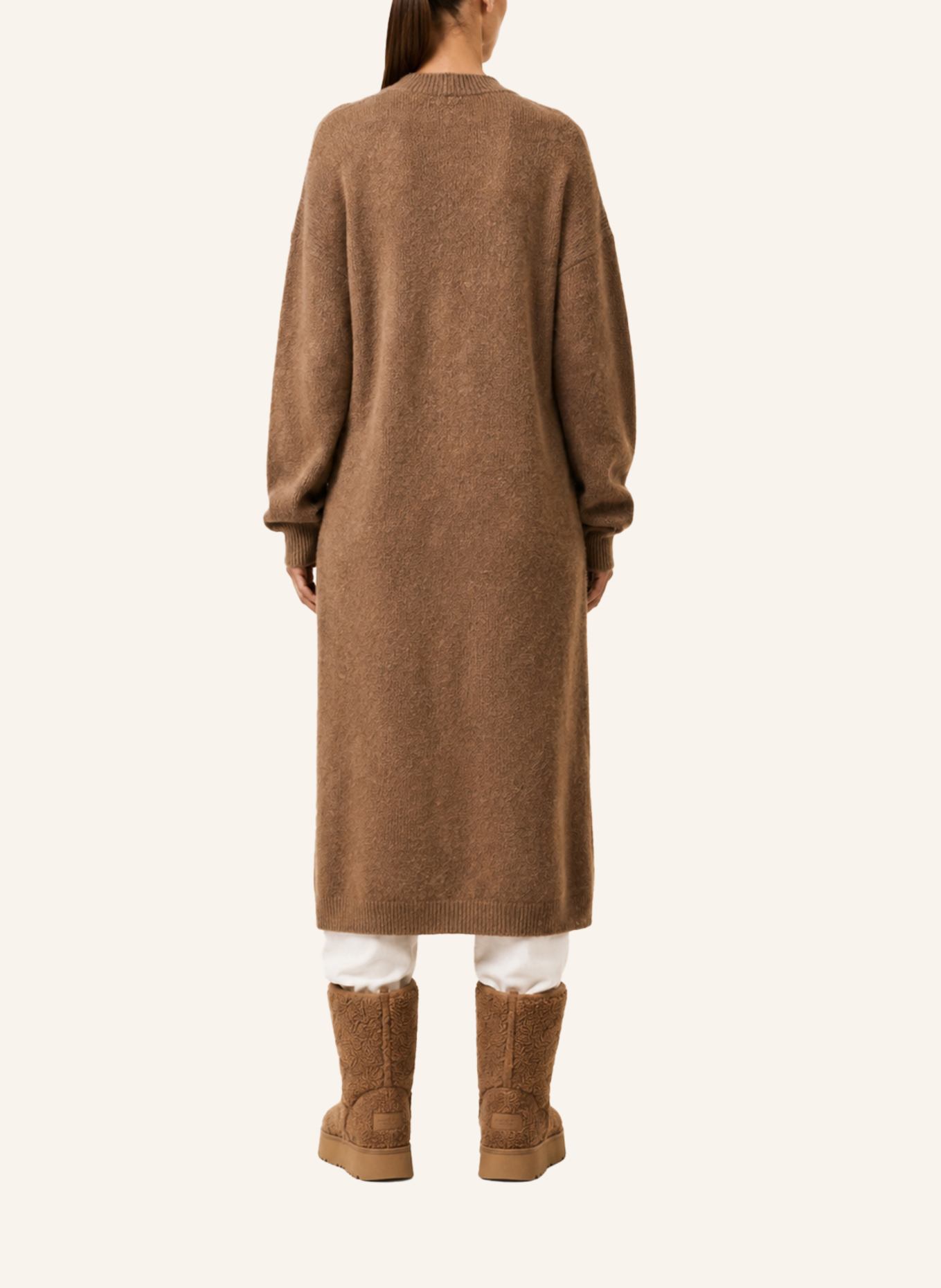 AMERICANDREAMS Long Alpaca Cardigan June: BRAUN