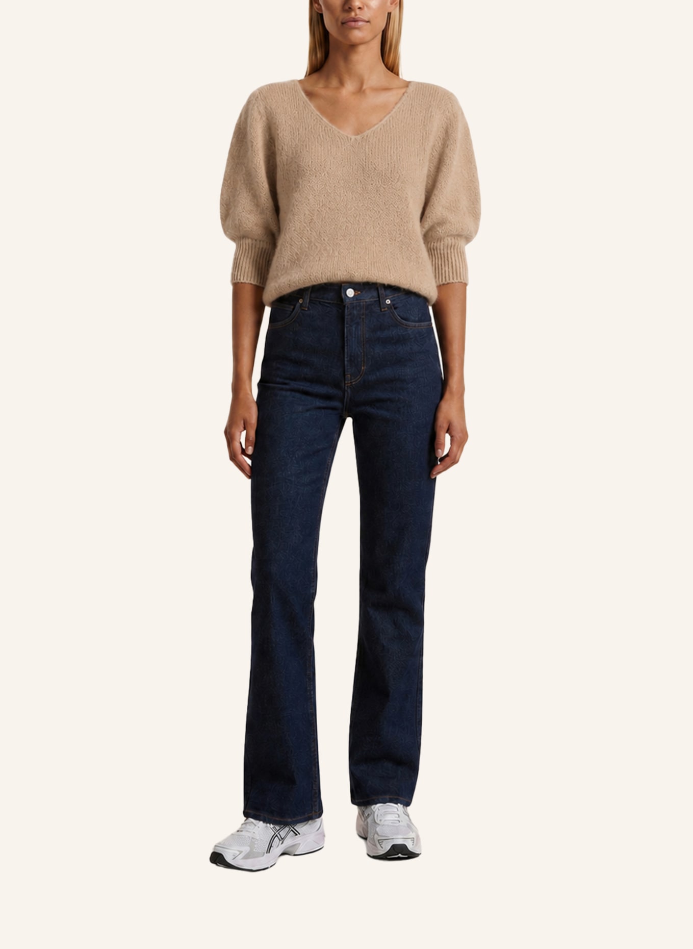 AMERICANDREAMS Alpaca Pullover Koa: BEIGE