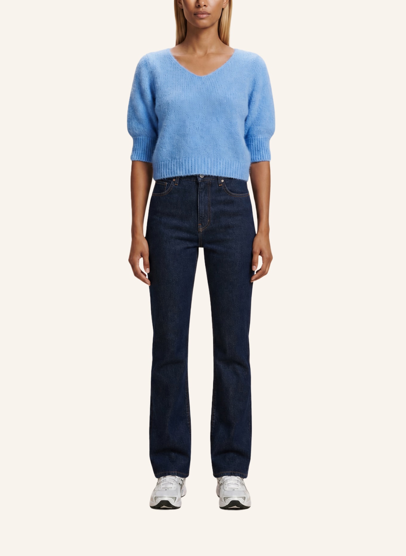 AMERICANDREAMS Alpaca Pullover Koa: BLAU