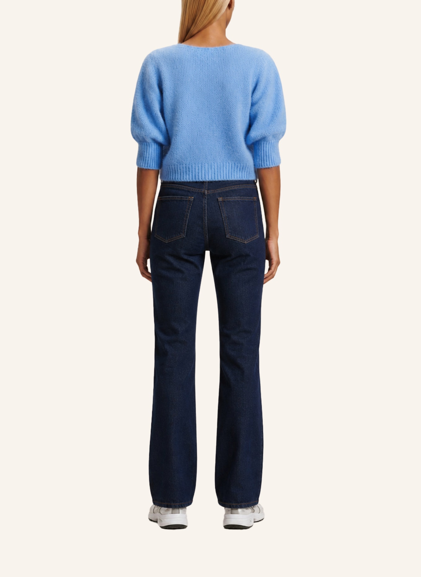 AMERICANDREAMS Alpaca Pullover Koa: BLAU