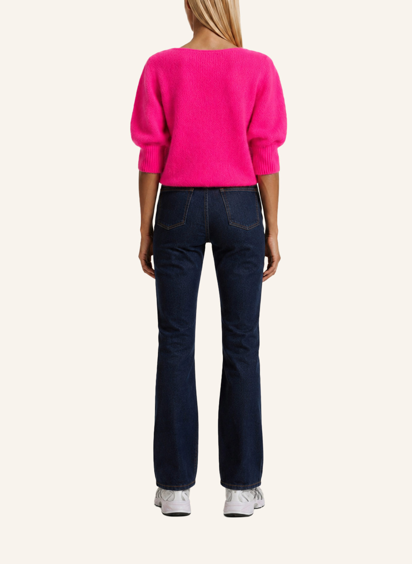 AMERICANDREAMS Alpaca Pullover Koa: NEONPINK