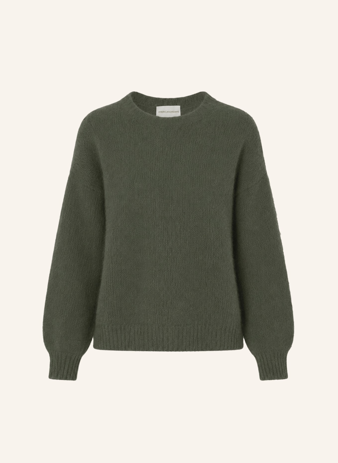 AMERICANDREAMS Round Neck Pullover Liana: DUNKELGRÜN