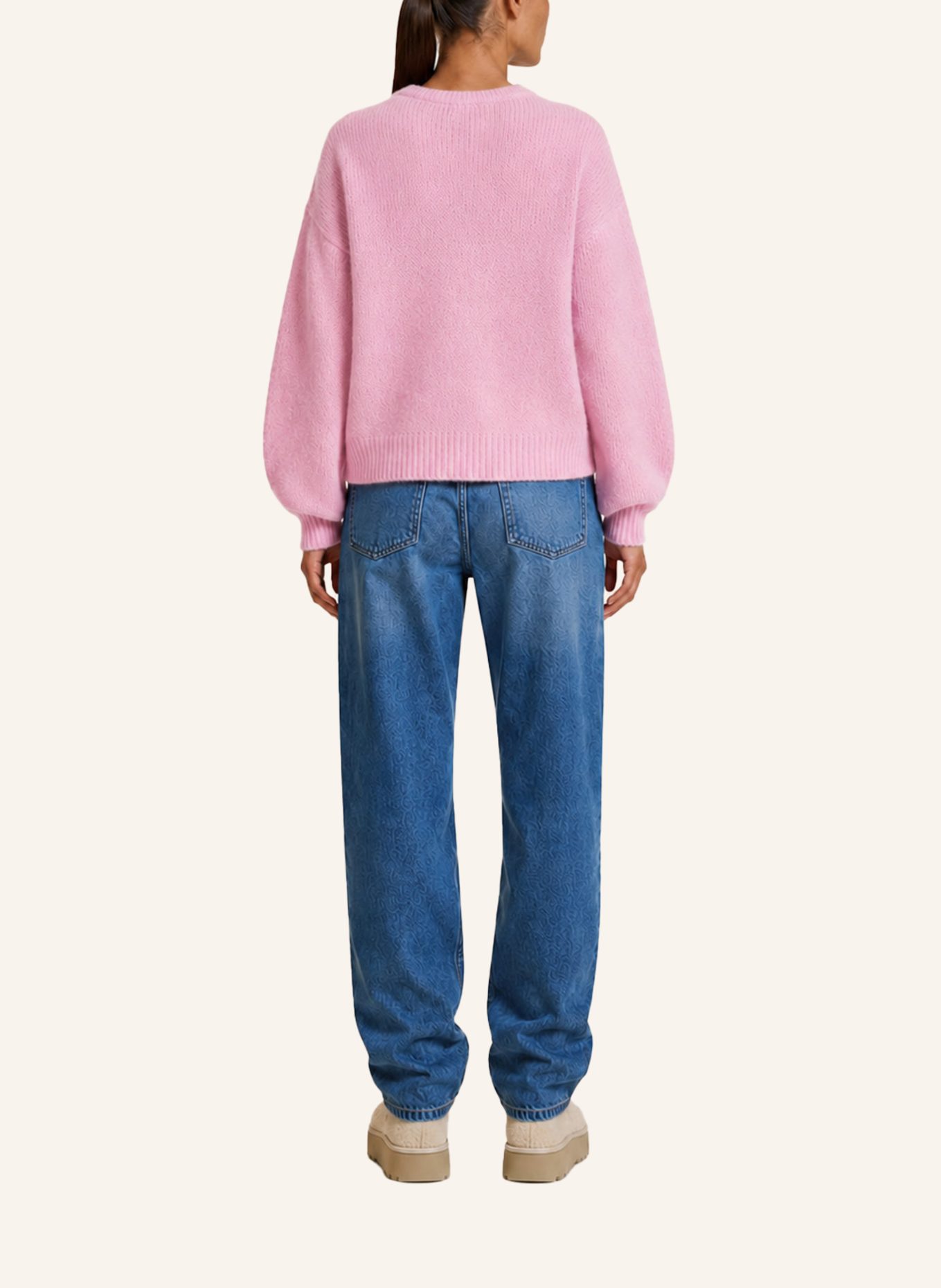 AMERICANDREAMS Round Neck Pullover Liana: ROSA