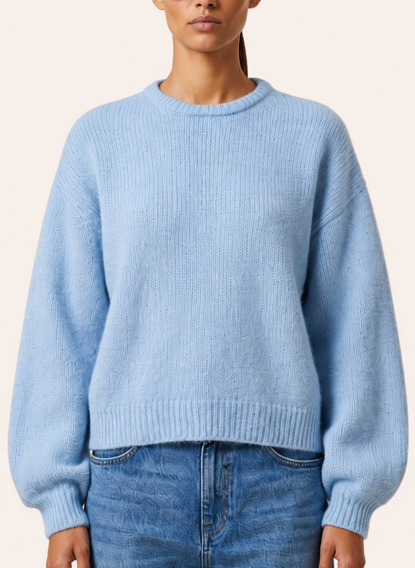 AMERICANDREAMS Round Neck Pullover Liana: HELLBLAU