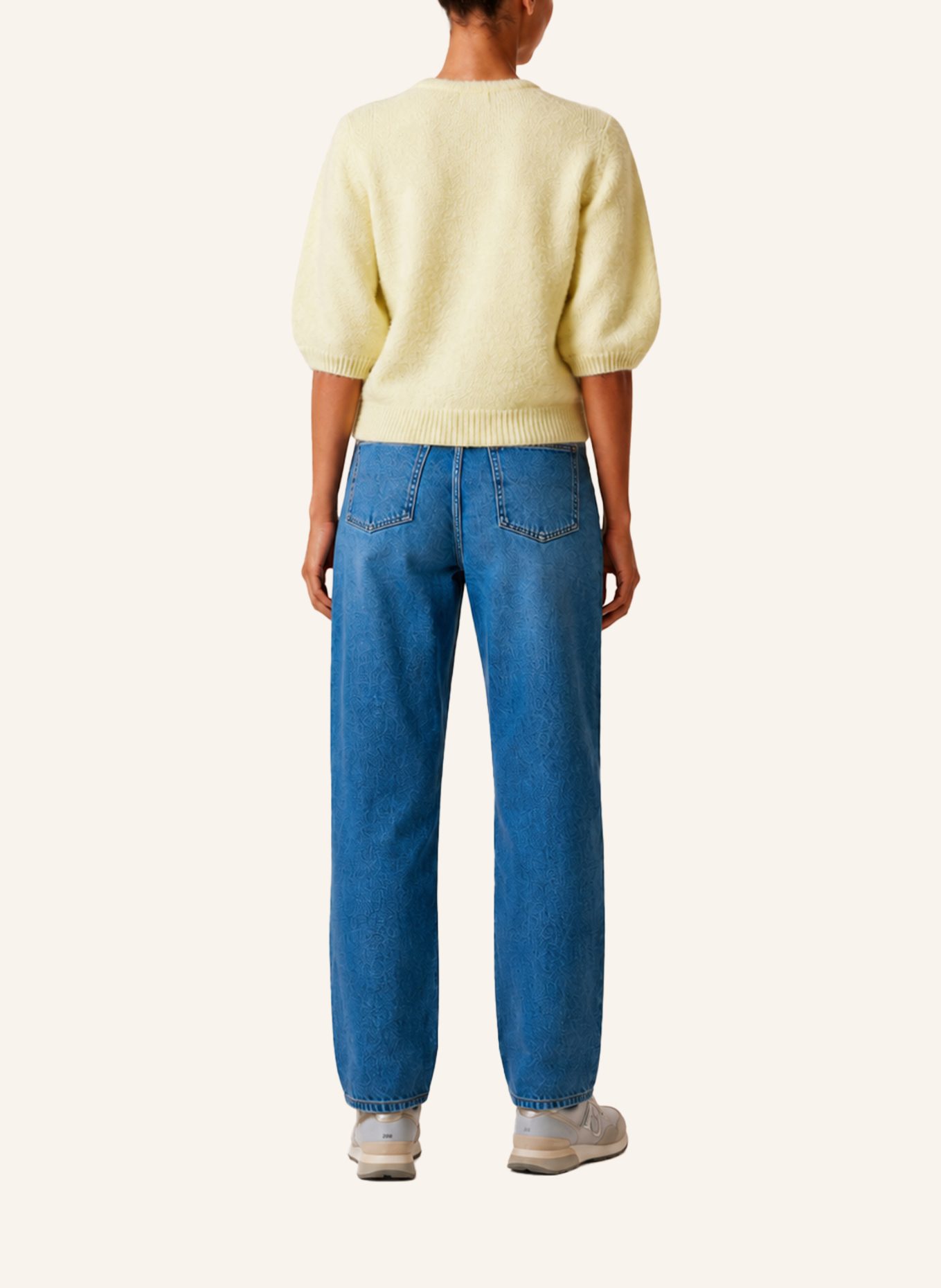 AMERICANDREAMS Short Sleeve Cardigan Susan: HELLGELB