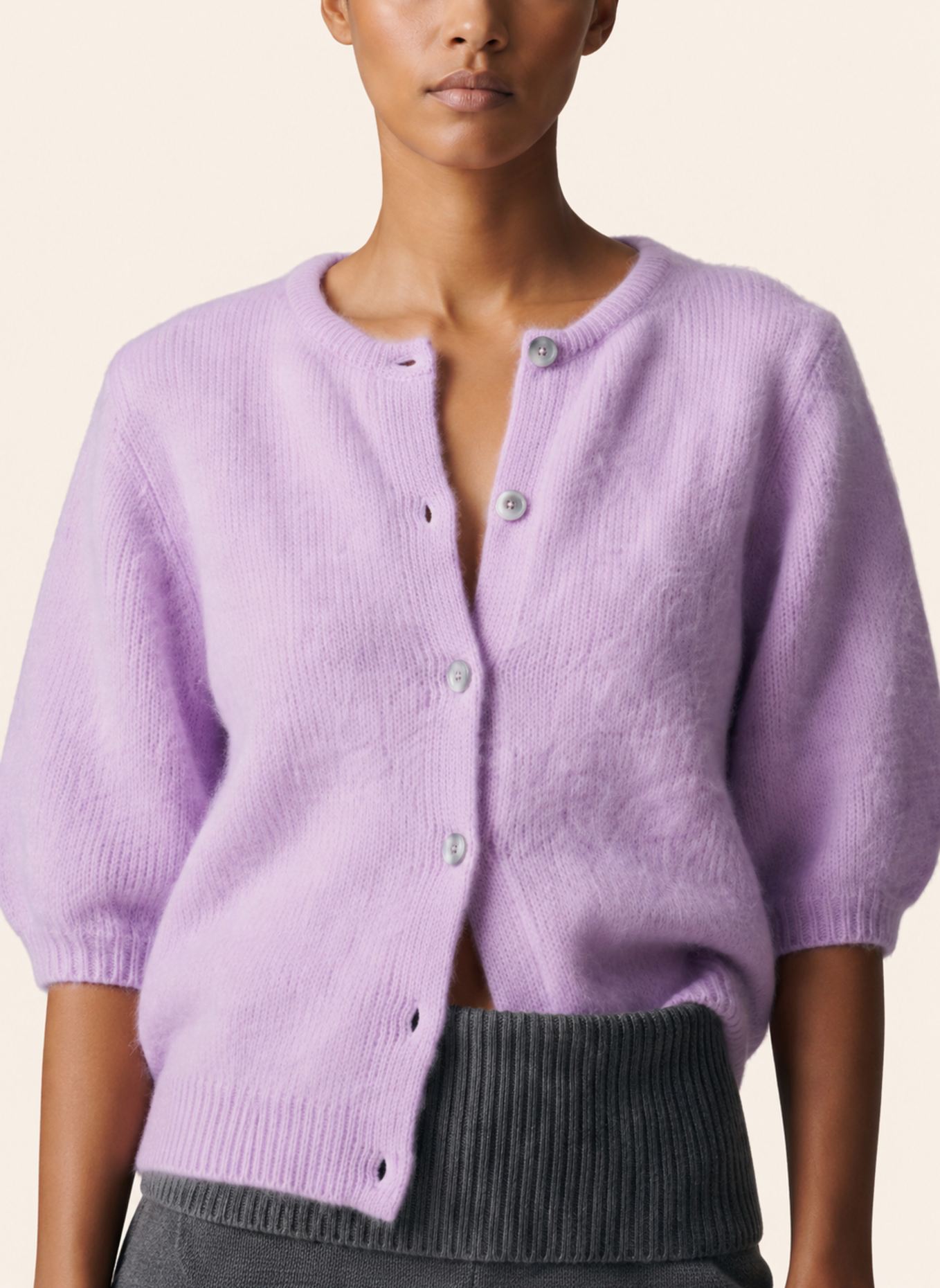 AMERICANDREAMS Short Sleeve Cardigan Susan: LILA