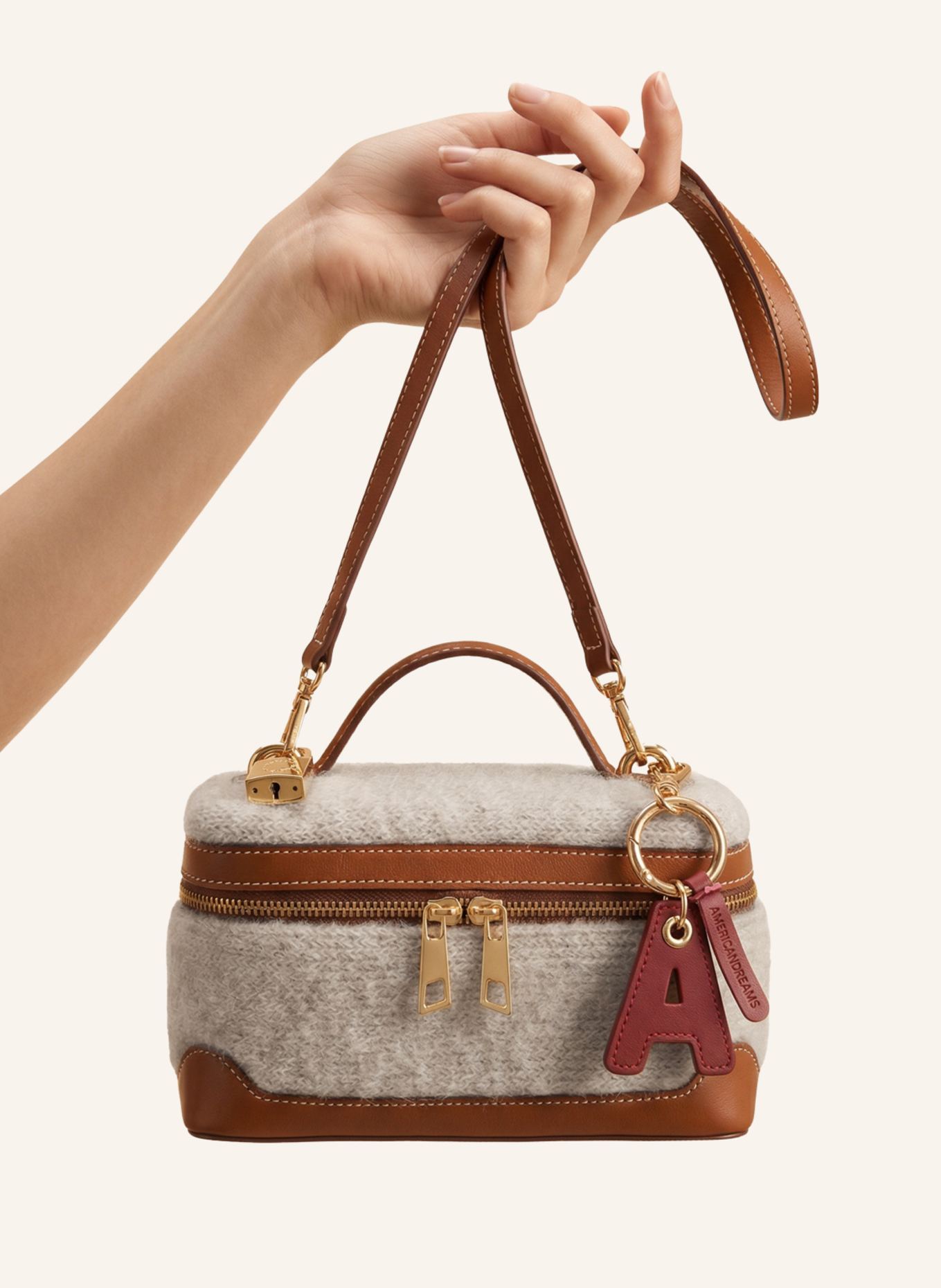 AMERICANDREAMS Bag Aubrey: BEIGE