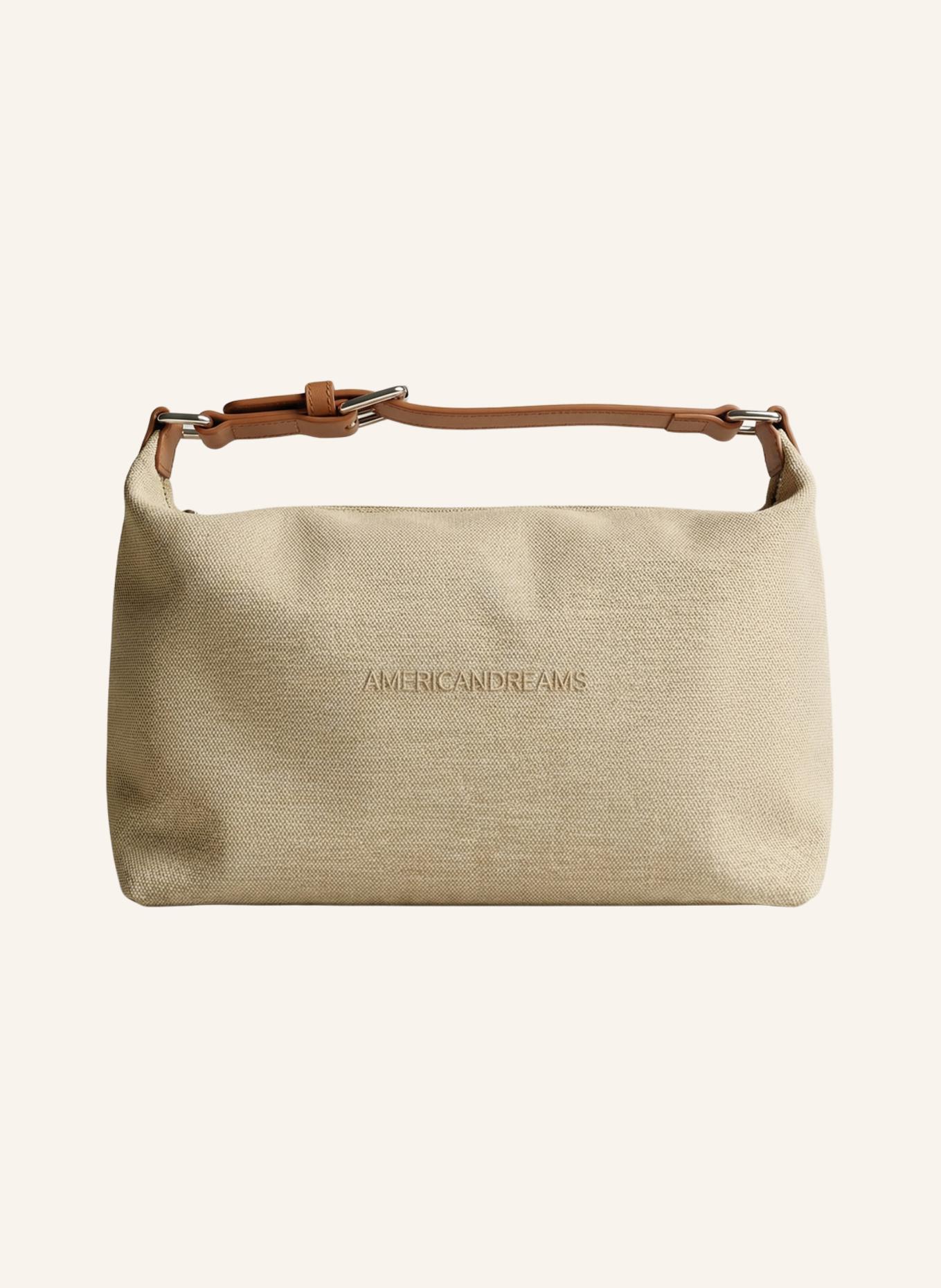 AMERICANDREAMS Club Bag Canvas: BEIGE