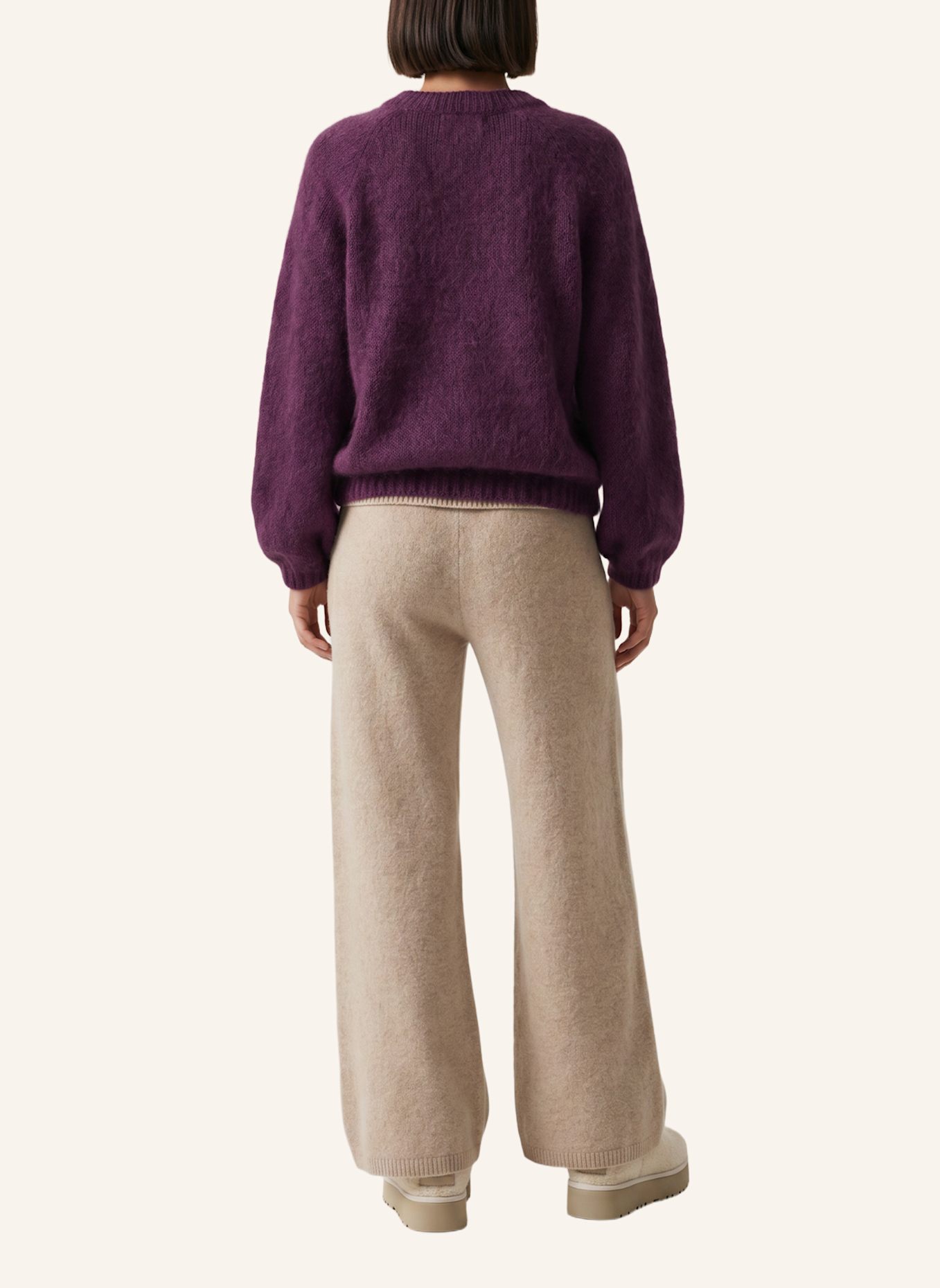 AMERICANDREAMS Mohair Knit Pullover Rosie: LILA