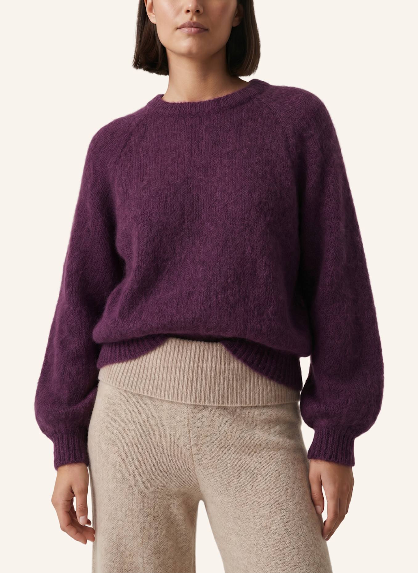 AMERICANDREAMS Mohair Knit Pullover Rosie: LILA