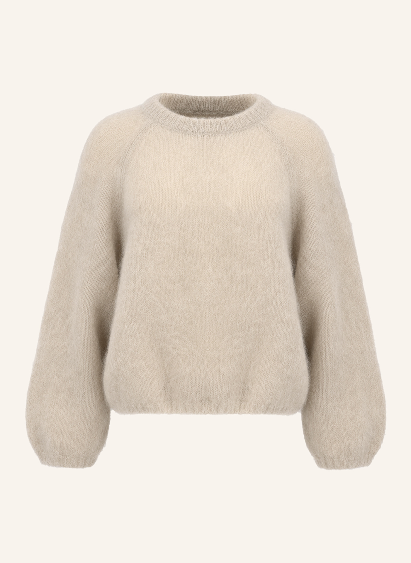 AMERICANDREAMS Mohair Knit Pullover Rosie: BEIGE