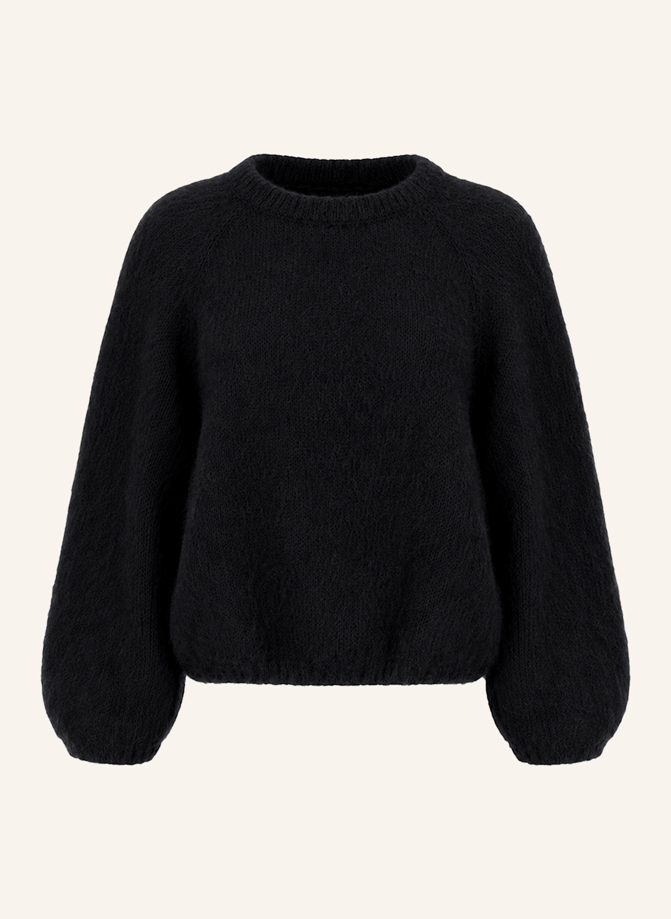AMERICANDREAMS Mohair Knit Pullover Rosie: SCHWARZ