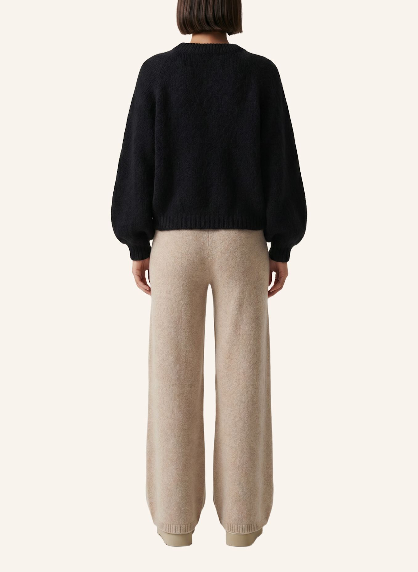 AMERICANDREAMS Mohair Knit Pullover Rosie: SCHWARZ