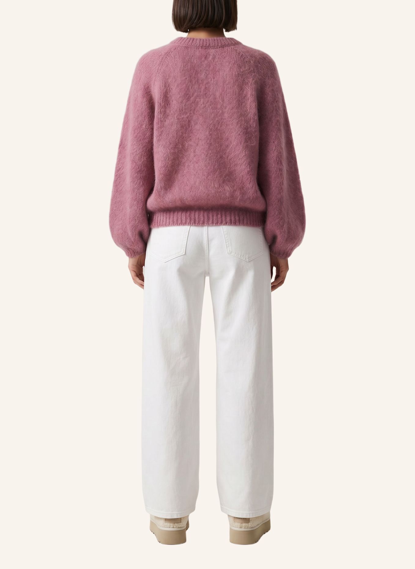 AMERICANDREAMS Mohair Knit Pullover Rosie: ROSÉ