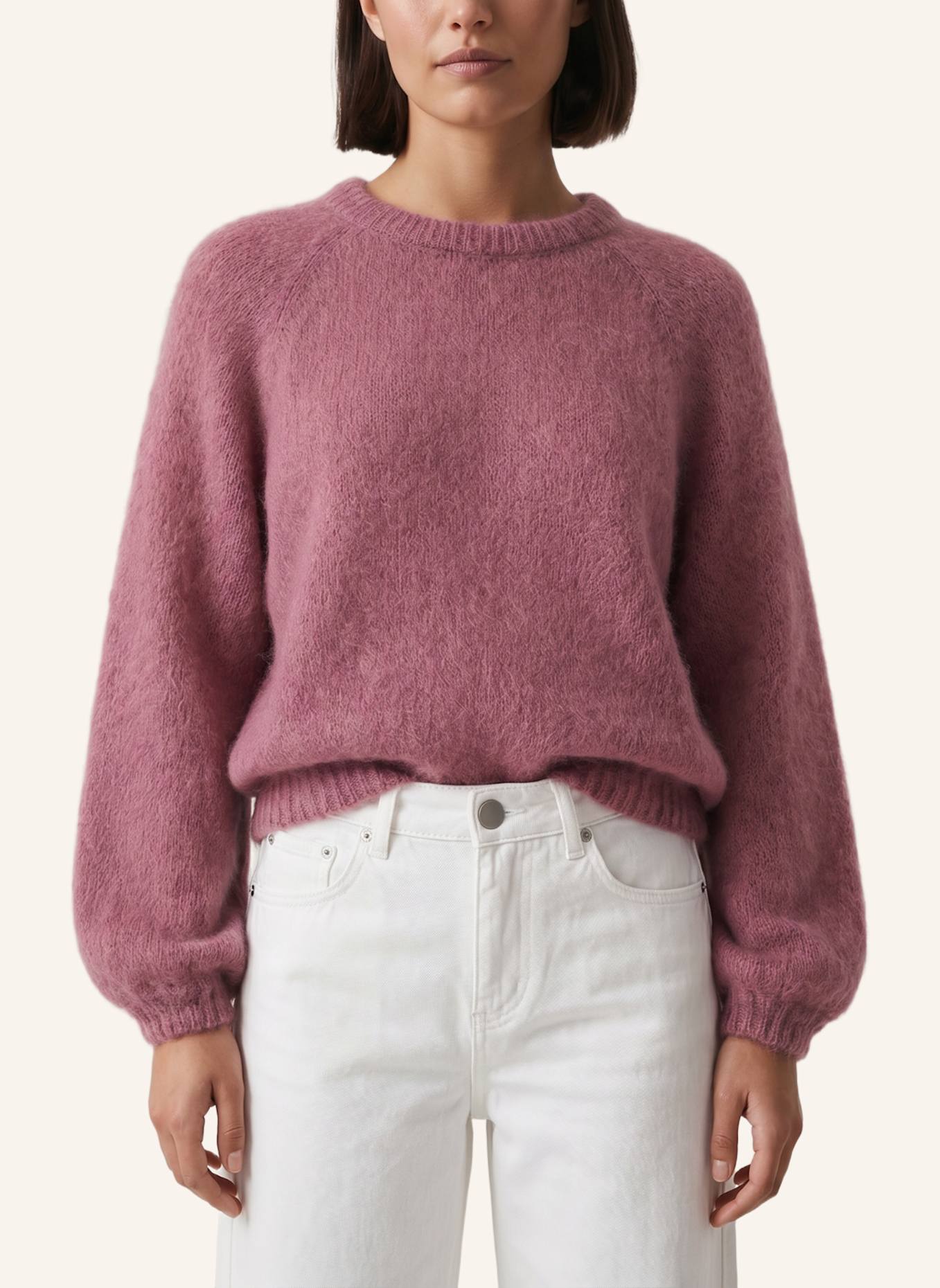 AMERICANDREAMS Mohair Knit Pullover Rosie: ROSÉ