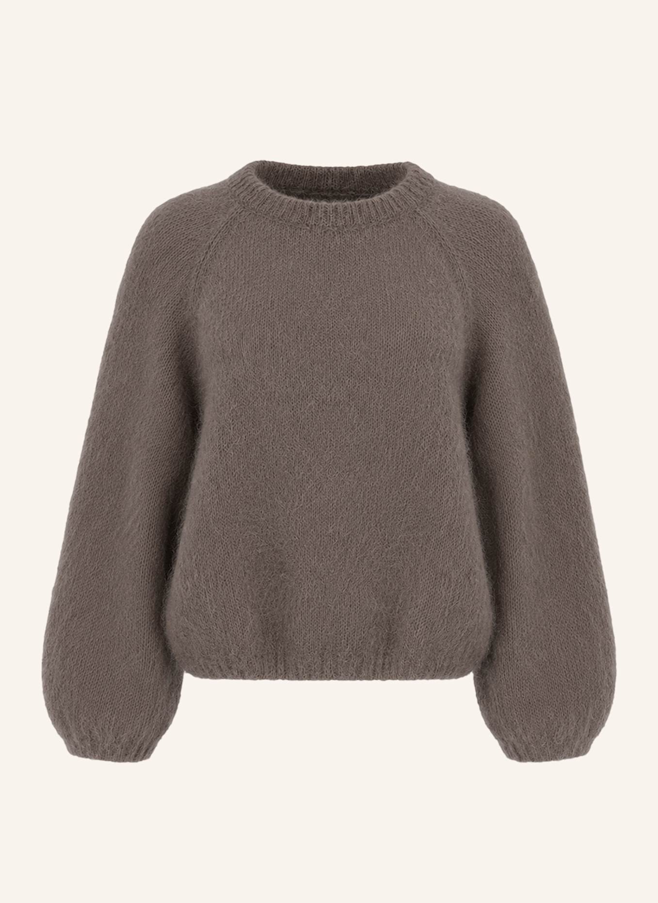 AMERICANDREAMS Mohair Knit Pullover Rosie: TAUPE