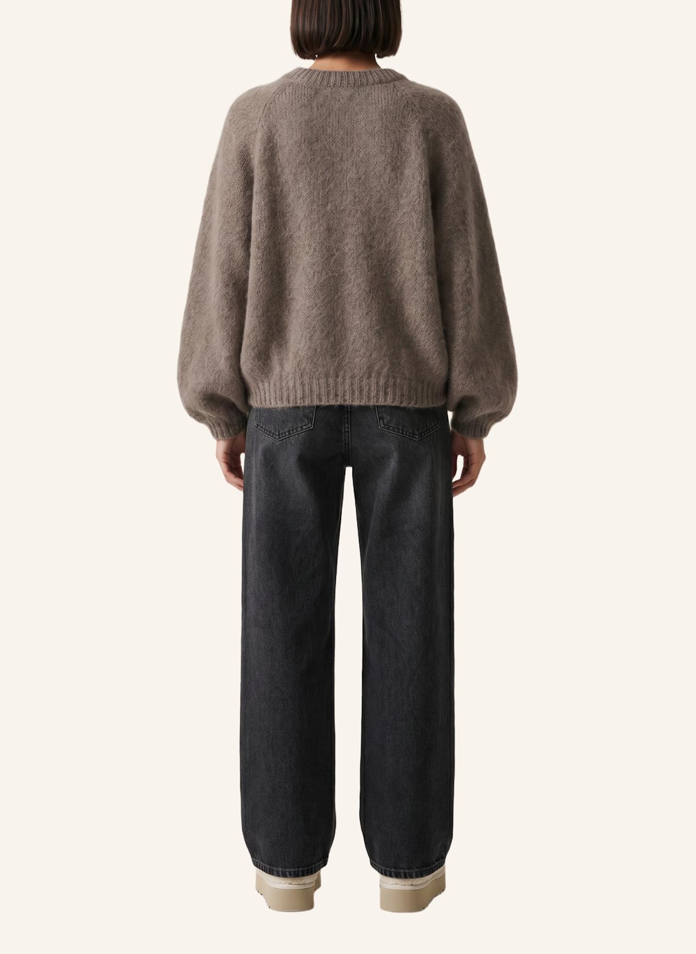 AMERICANDREAMS Mohair Knit Pullover Rosie: TAUPE