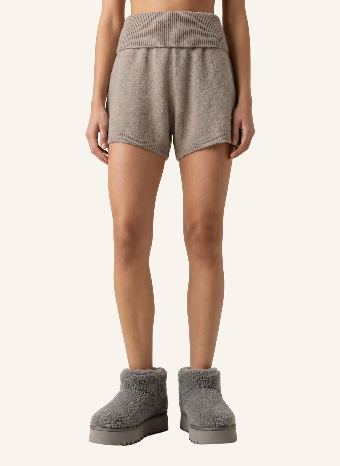 AMERICANDREAMS Wool Boots Low Larissa: GRAU
