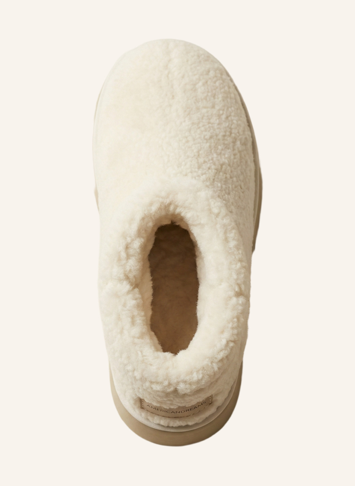 AMERICANDREAMS Larissa Low Wool Boots: BEIGE