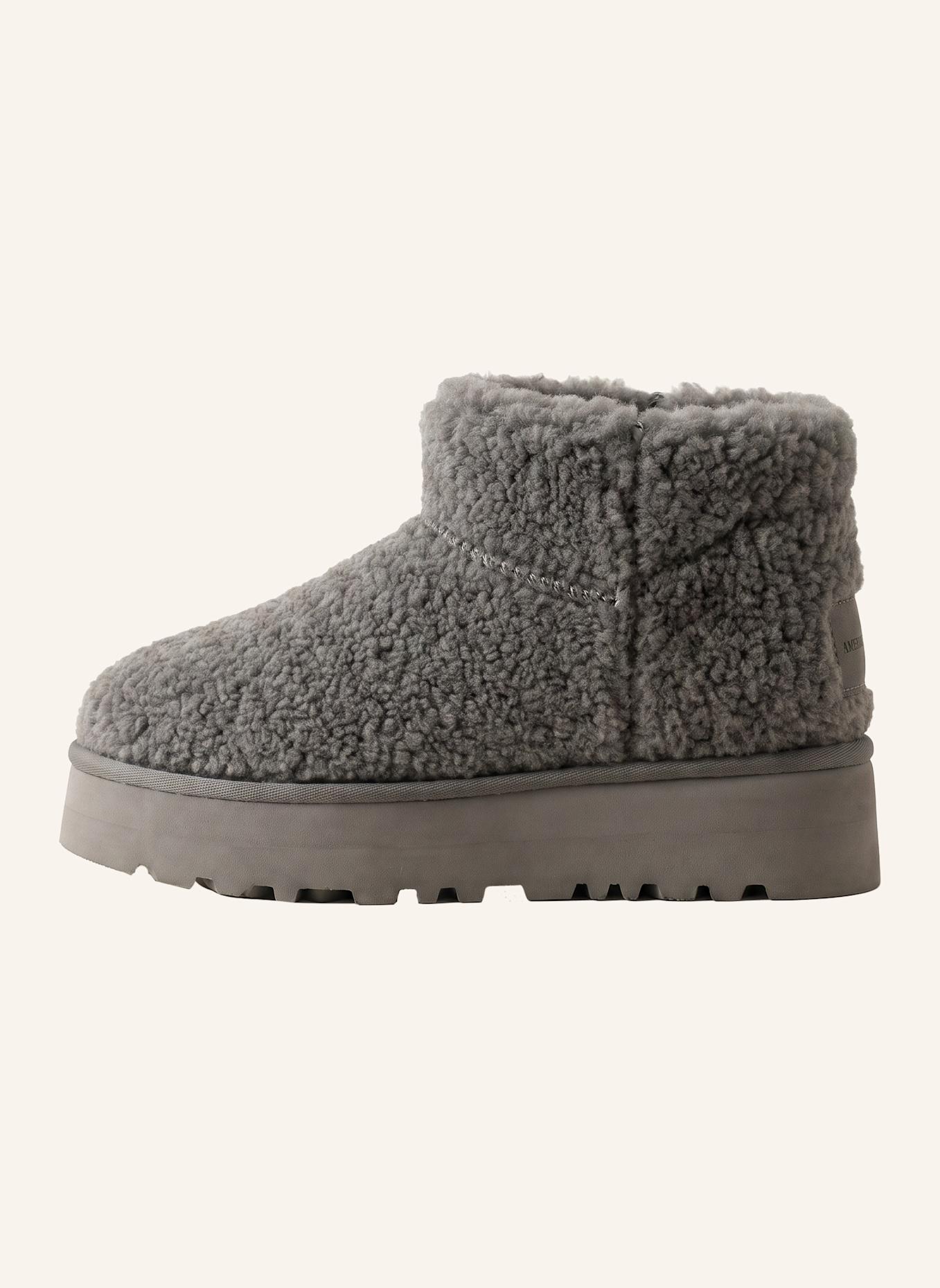 AMERICANDREAMS Wool Boots Low Larissa: GRAU